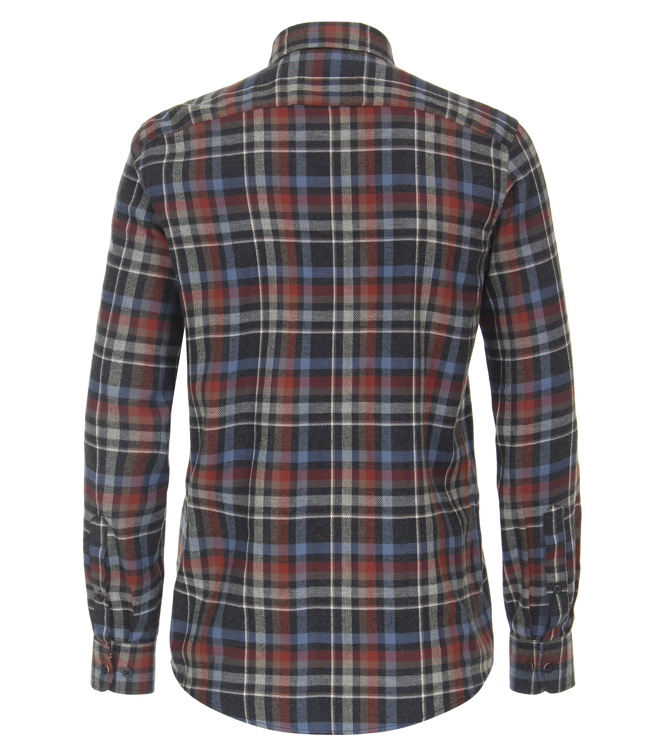 Ein Freizeithemd im kariert Muster in der Farbe Dunkelblau
