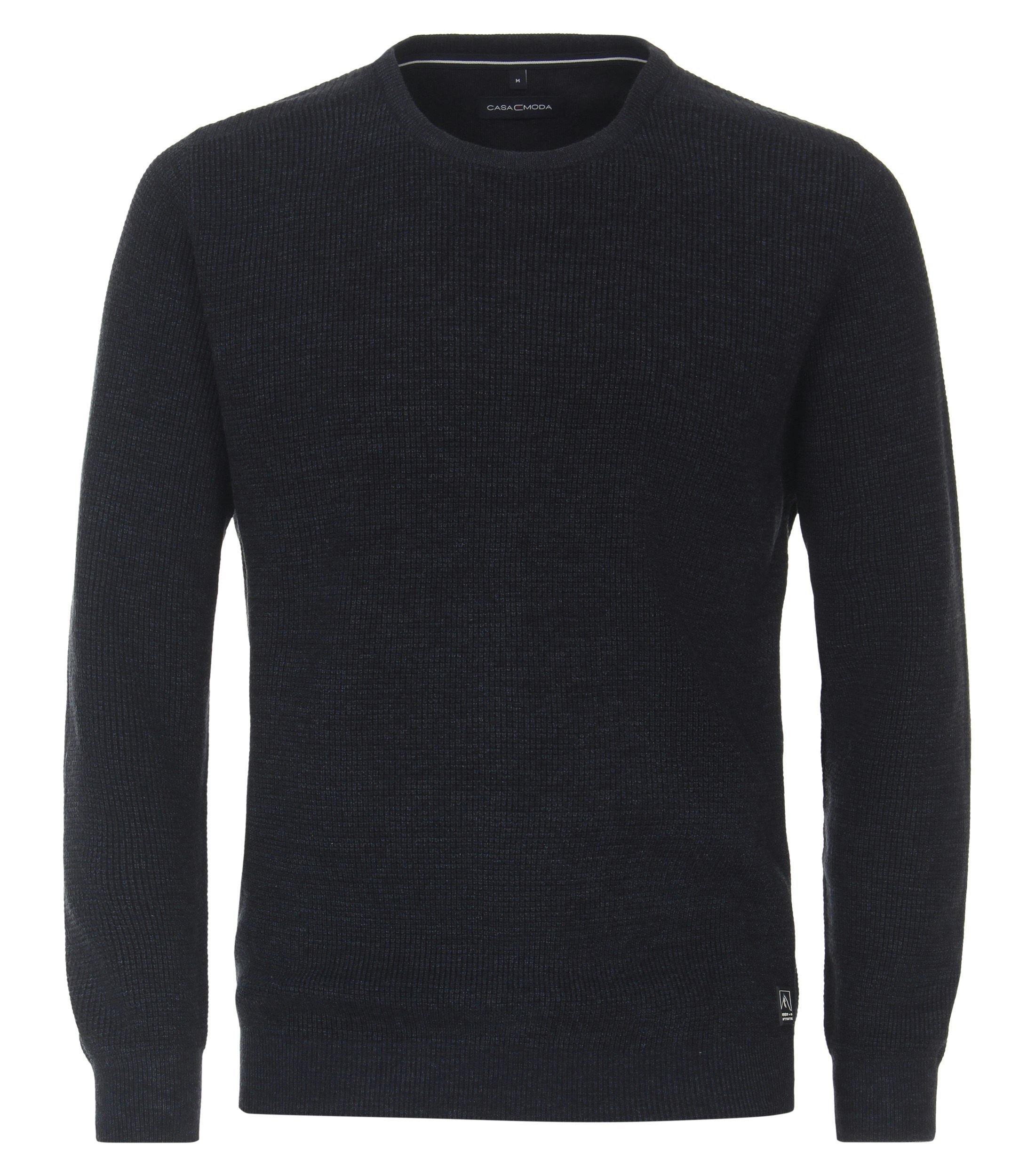 Ein Pullover im uni Muster in der Farbe Dunkelblau
