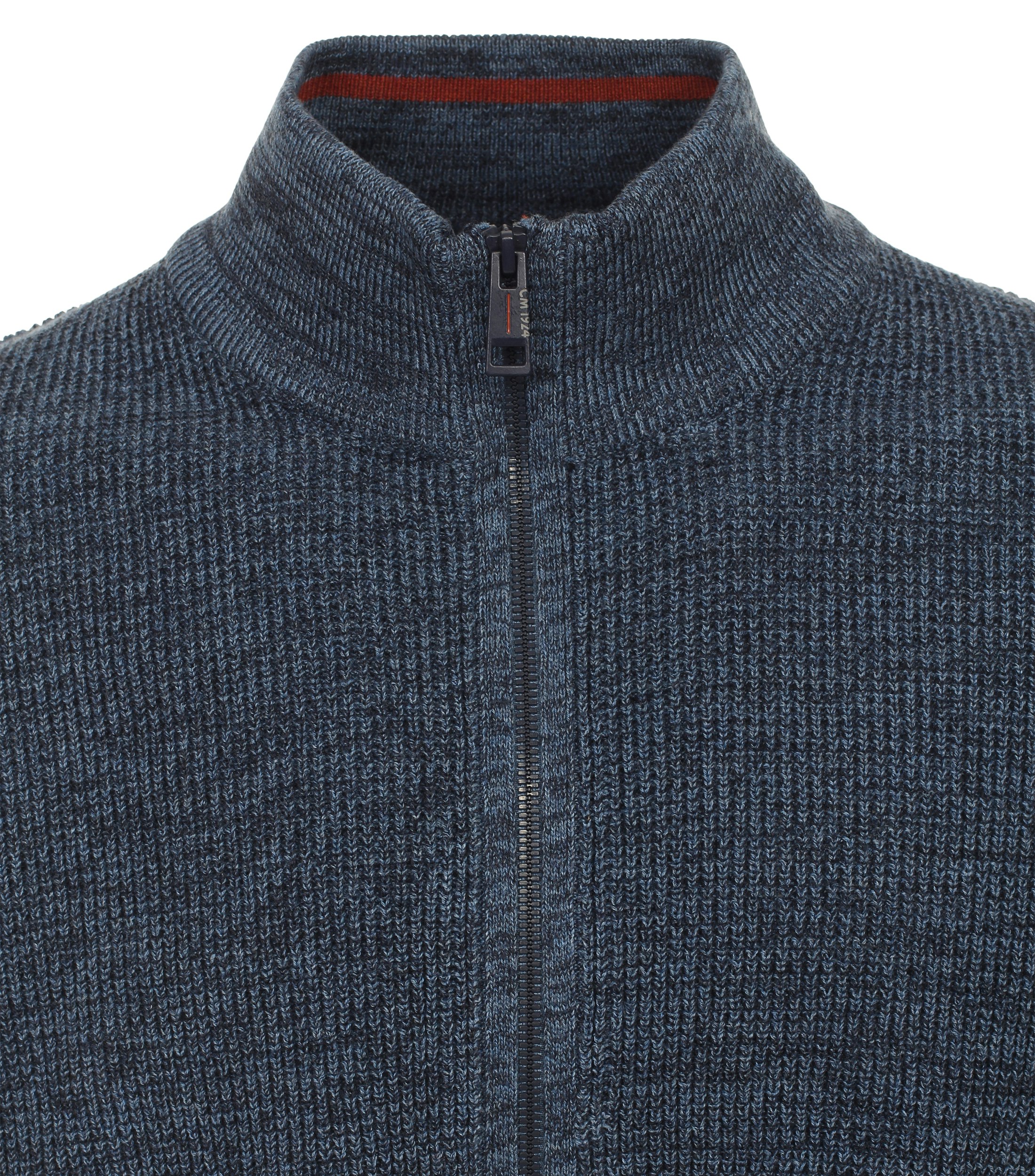 Ein Strickjacke im uni Muster in der Farbe Mittelblau