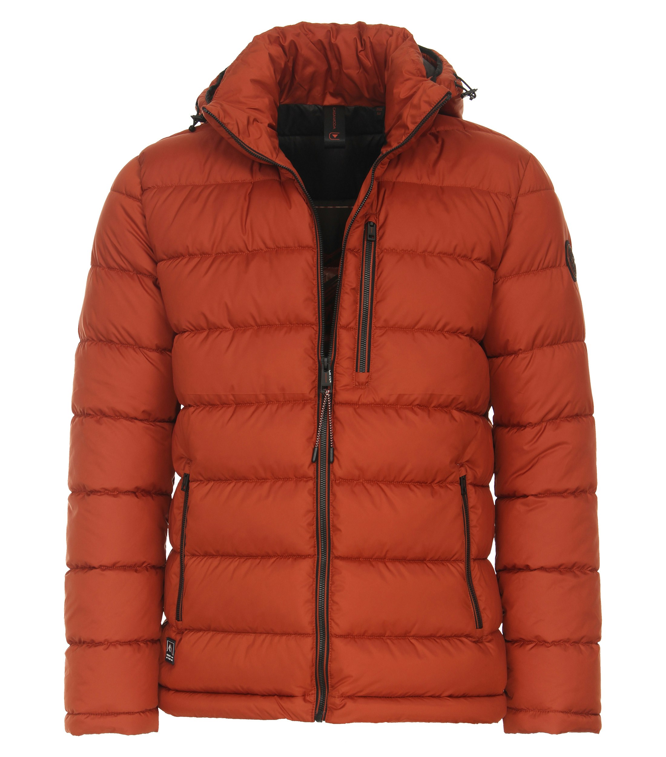 Ein Jacke im uni Muster in der Farbe Orange