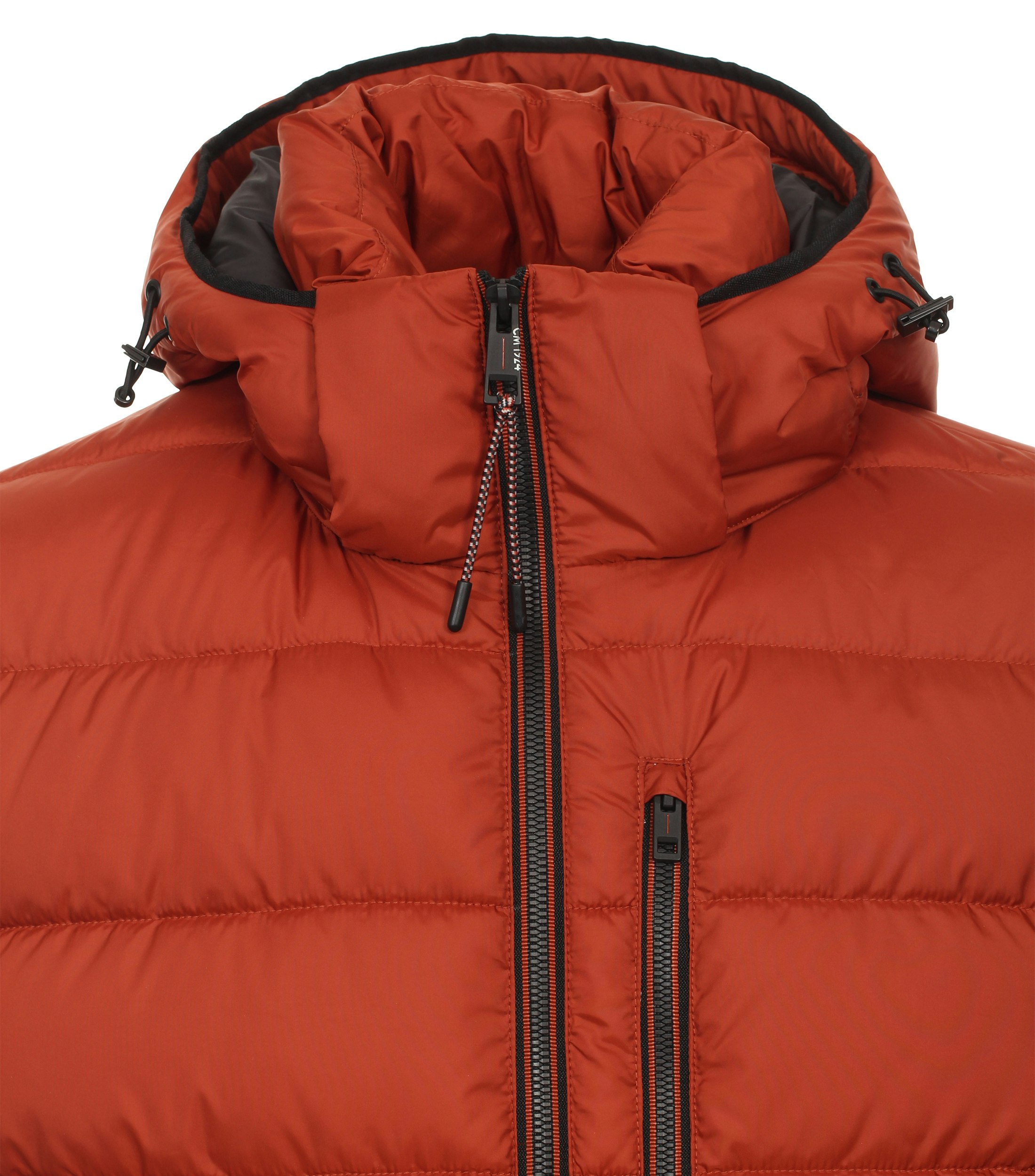 Ein Jacke im uni Muster in der Farbe Orange