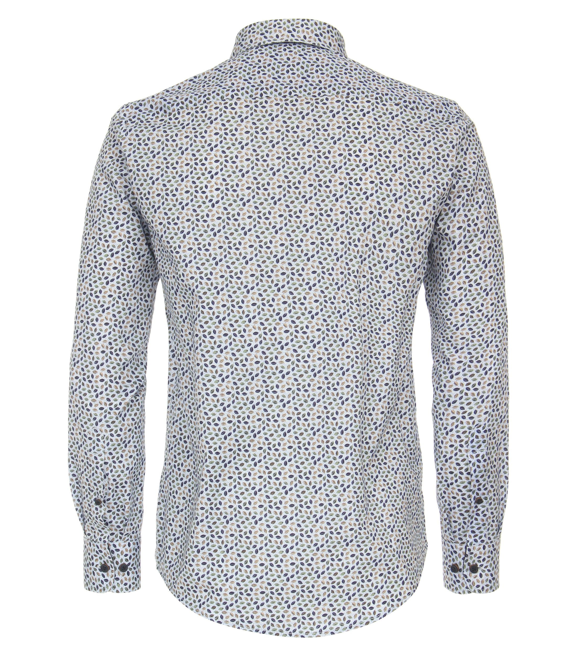 Ein Freizeithemd im Print Muster in der Farbe Mittelblau