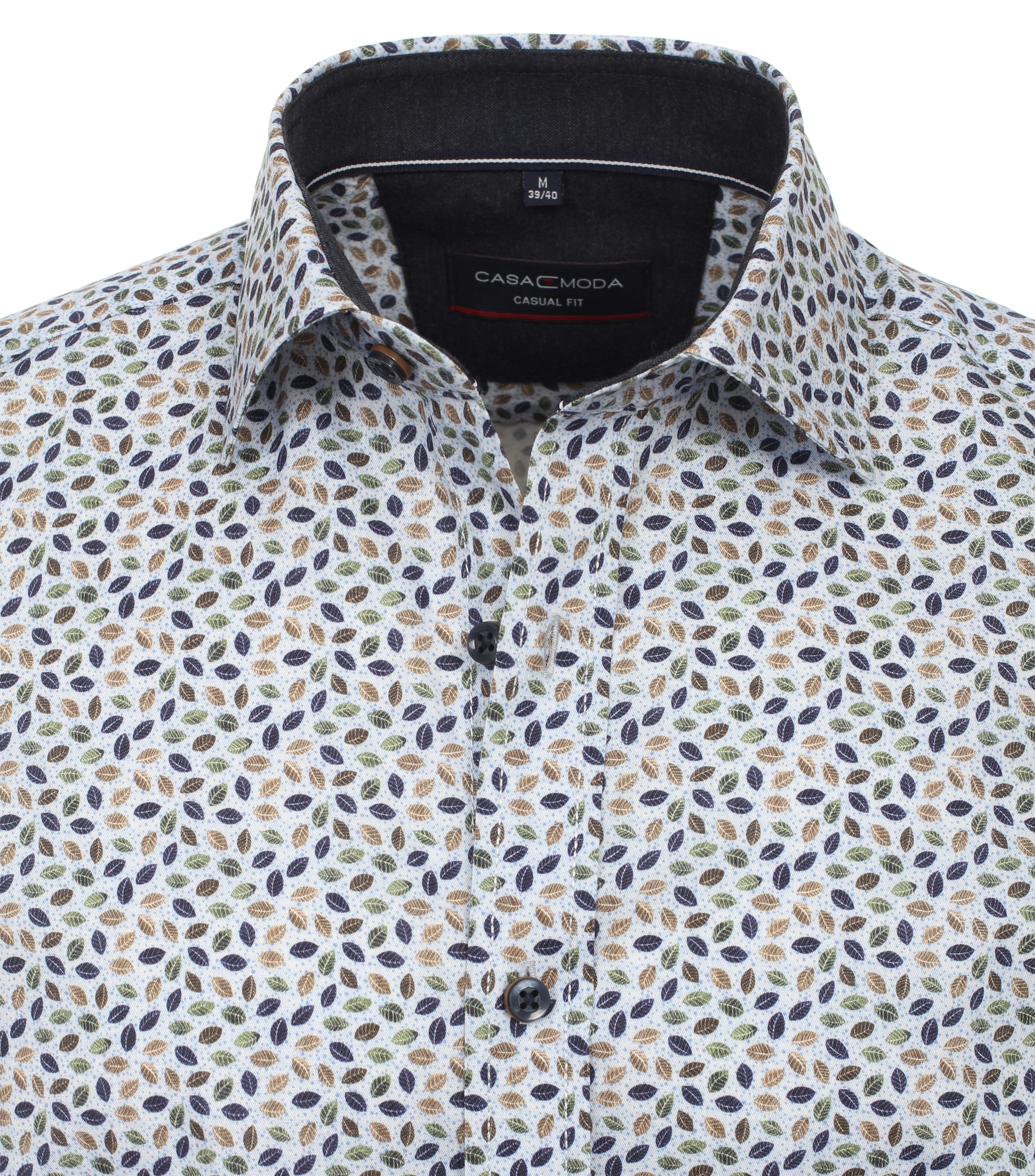 Ein Freizeithemd im Print Muster in der Farbe Mittelblau