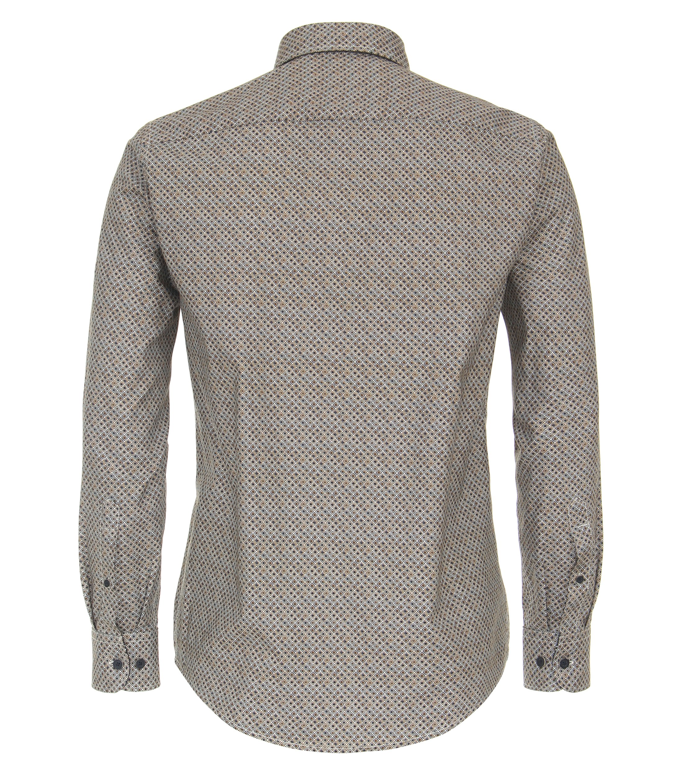 Ein Freizeithemd im Print Muster in der Farbe Braun