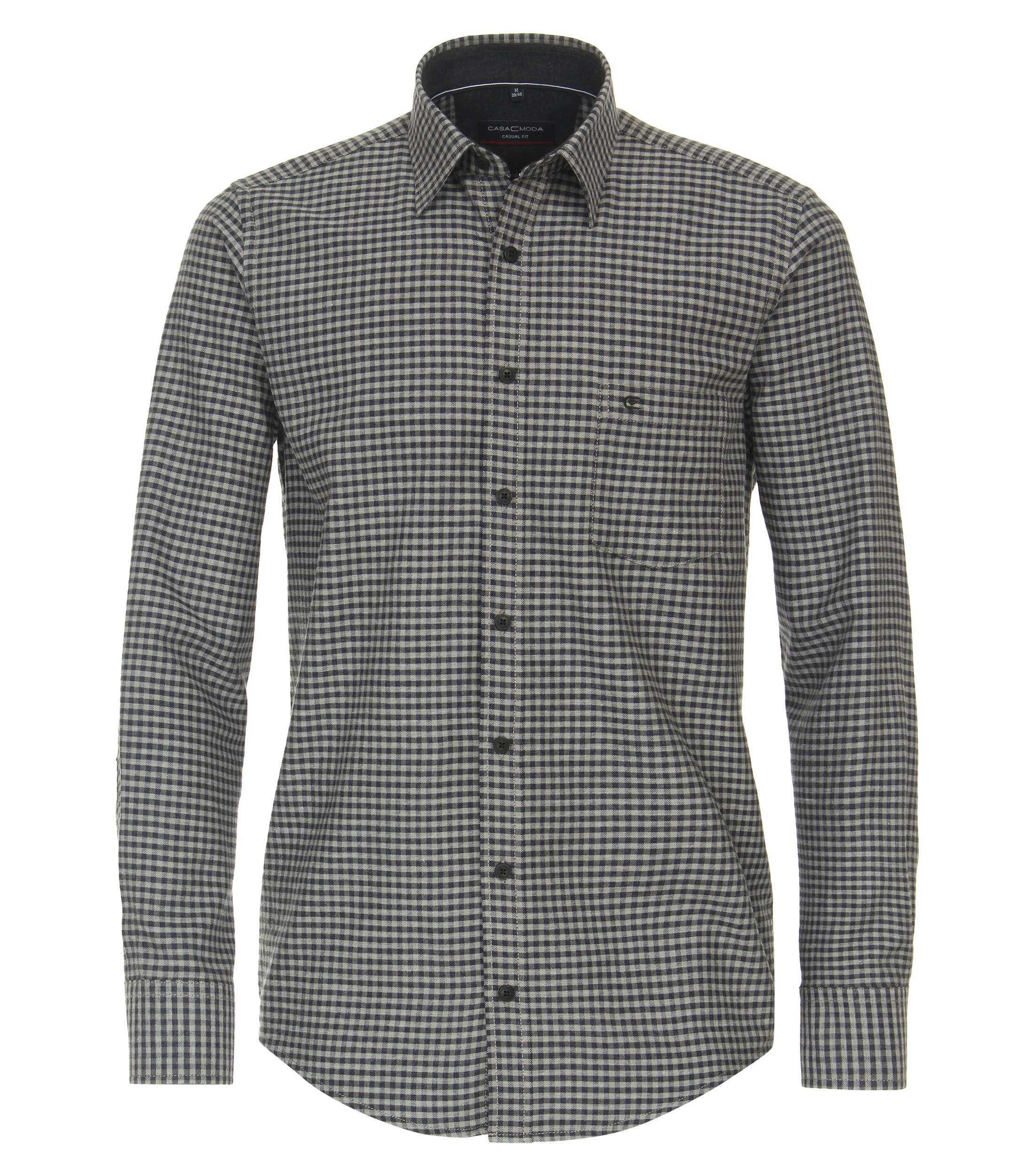 Ein Freizeithemd im kariert Muster in der Farbe Dunkelgrün