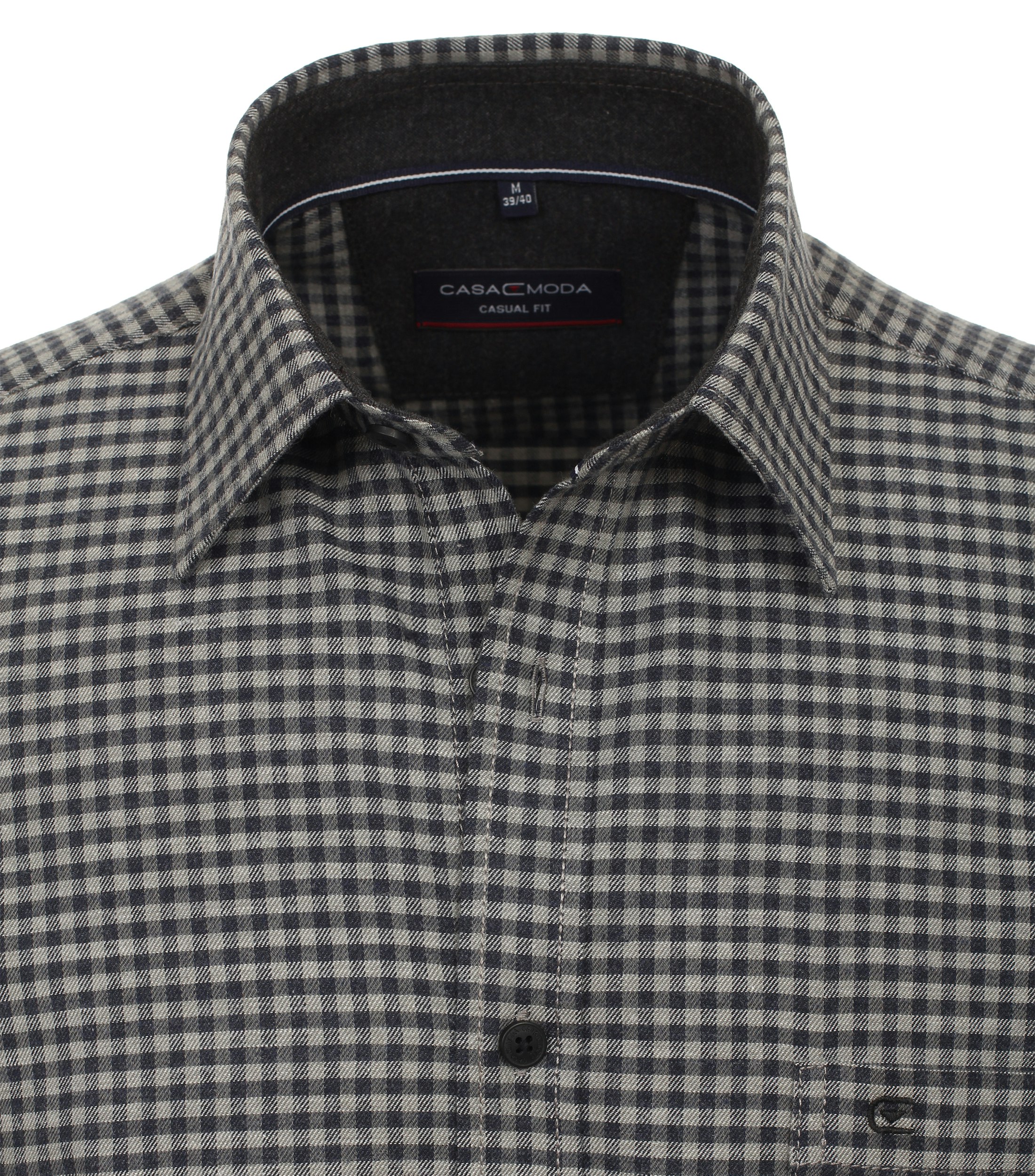 Ein Freizeithemd im kariert Muster in der Farbe Dunkelgrün