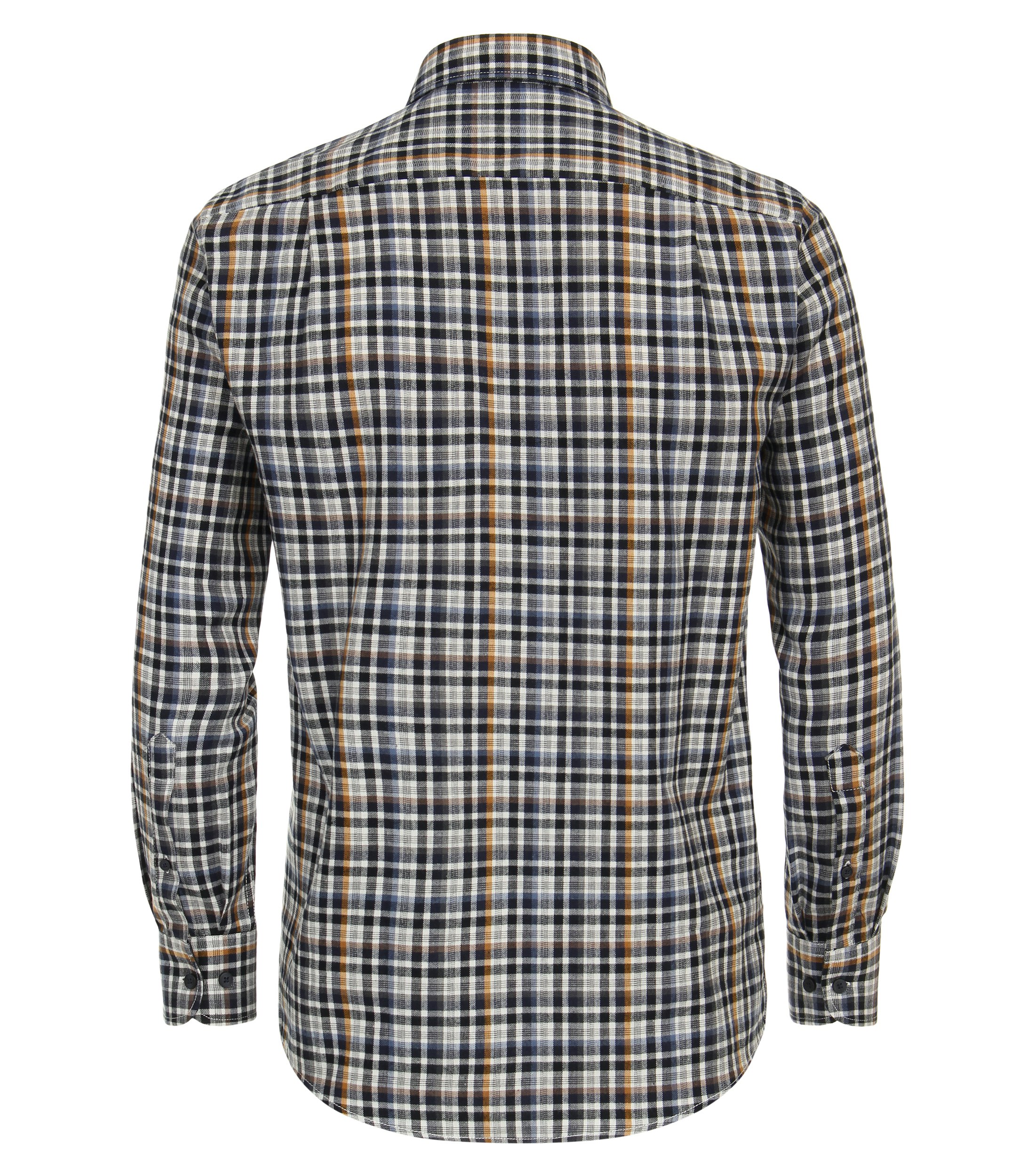 Ein Freizeithemd im kariert Muster in der Farbe Dunkelblau
