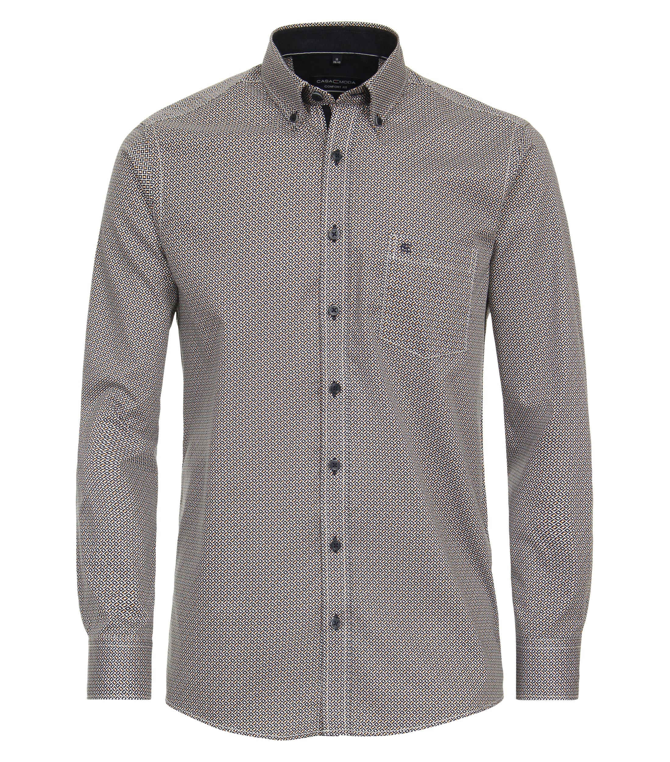 Ein Freizeithemd im Print Muster in der Farbe Gelb