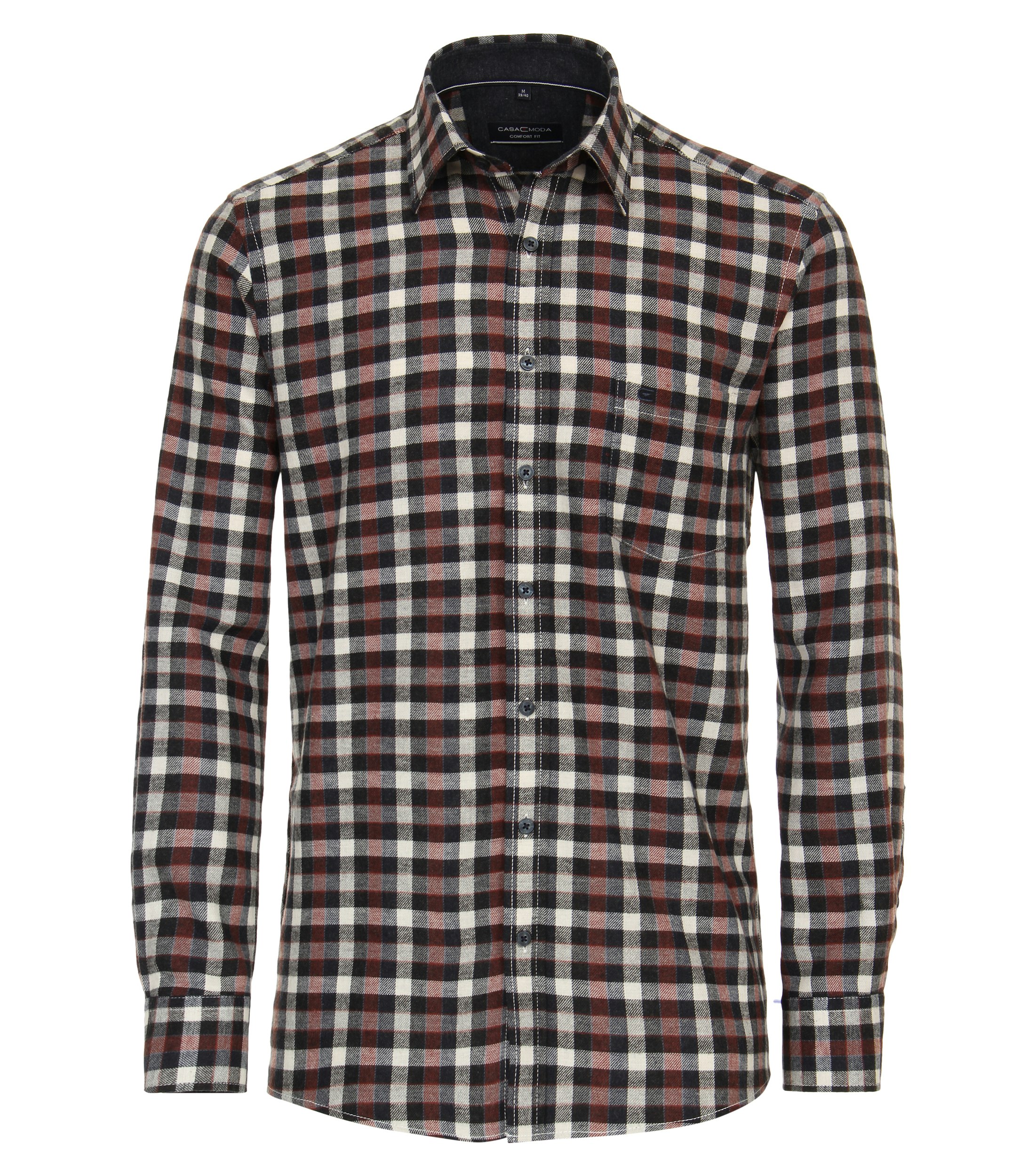 Ein Freizeithemd im kariert Muster in der Farbe Braun