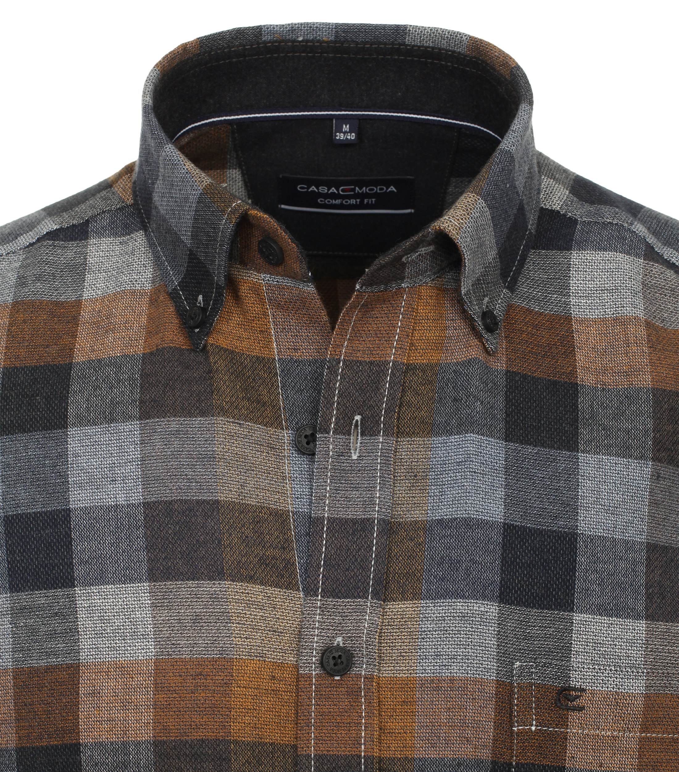 Ein Freizeithemd im kariert Muster in der Farbe Gelb