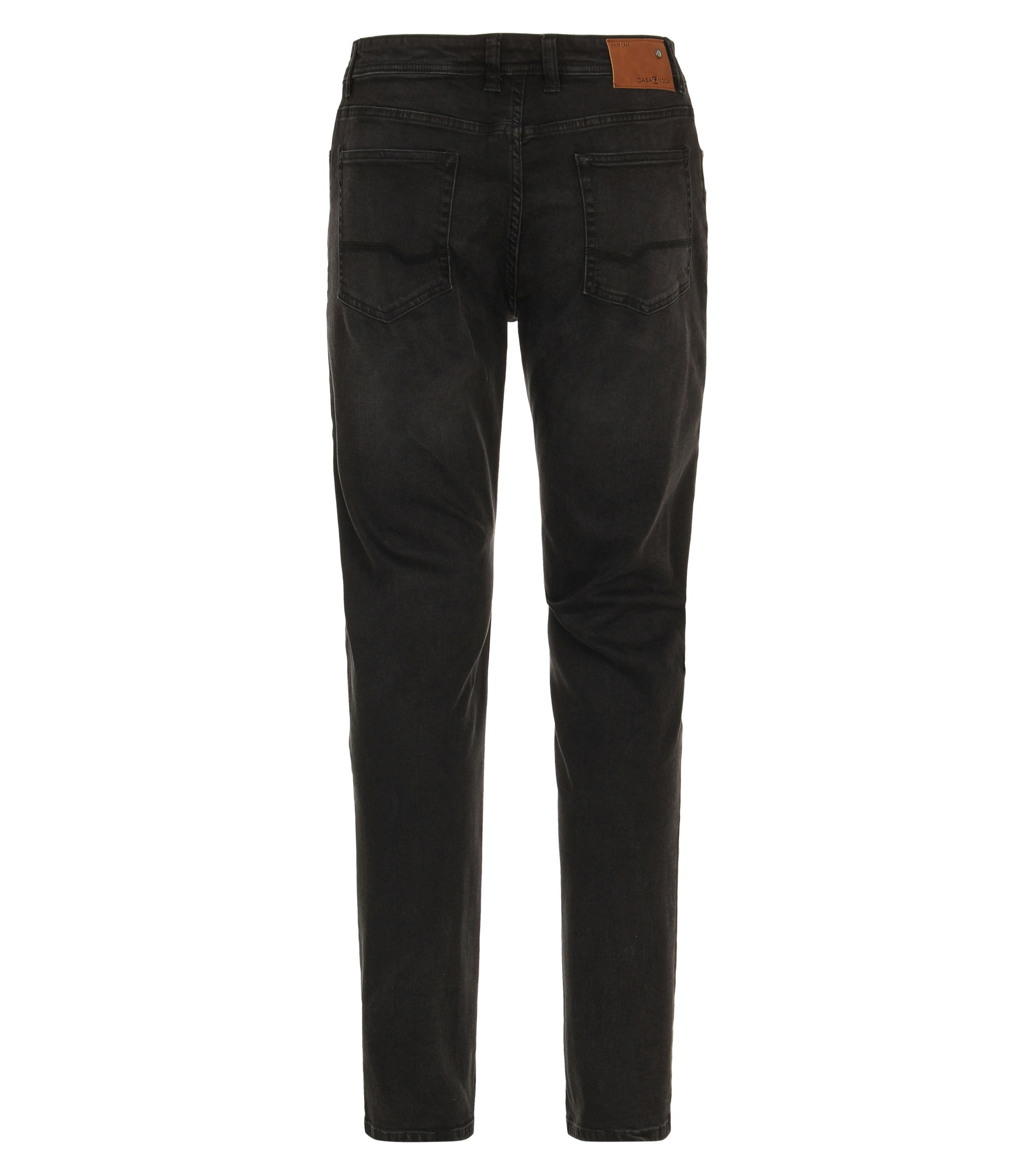 Eine Jeans im uni Muster in der Farbe Dunkelgrau