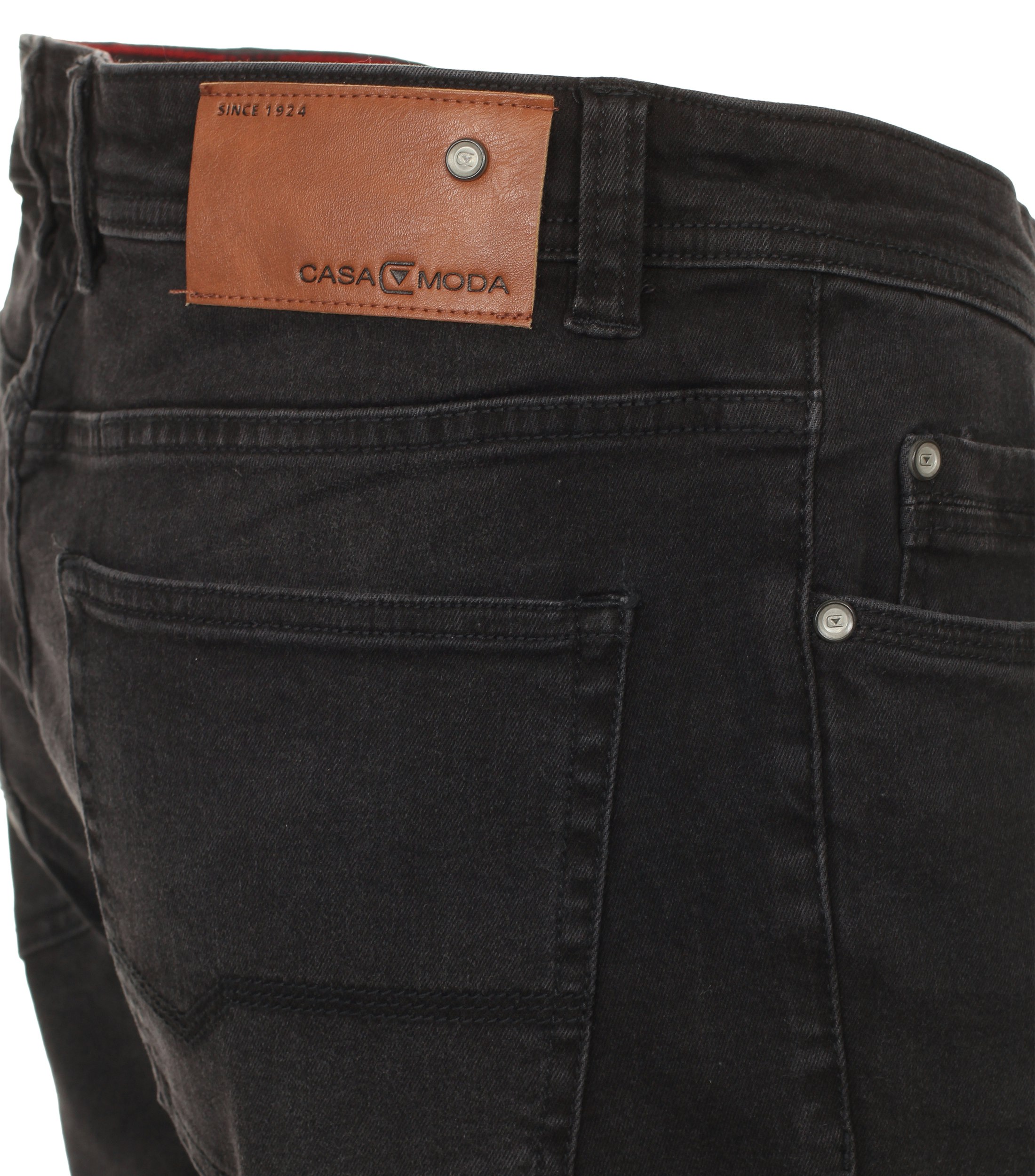 Eine Jeans im uni Muster in der Farbe Dunkelgrau