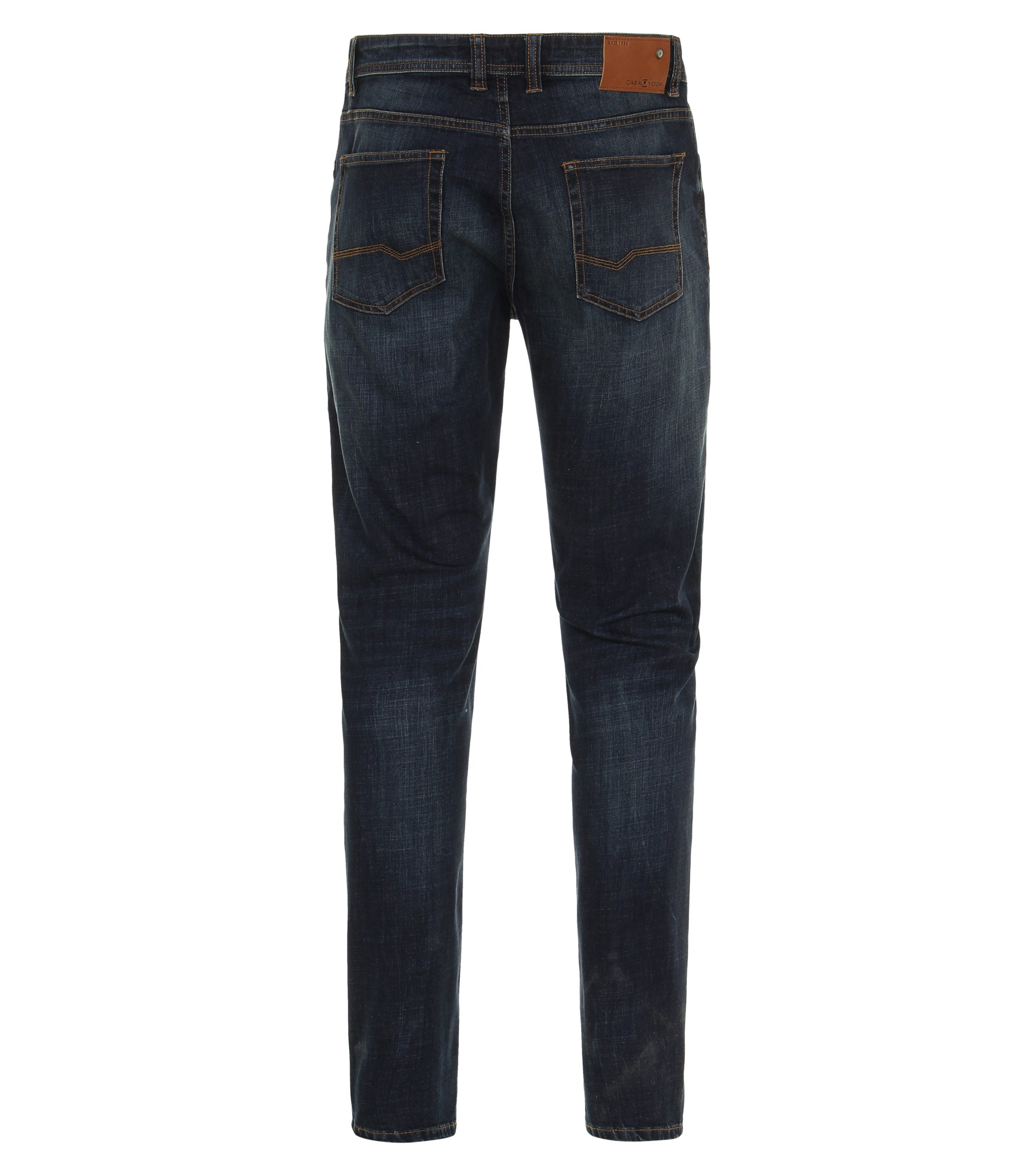 Eine Jeans im uni Muster in der Farbe Dunkelblau