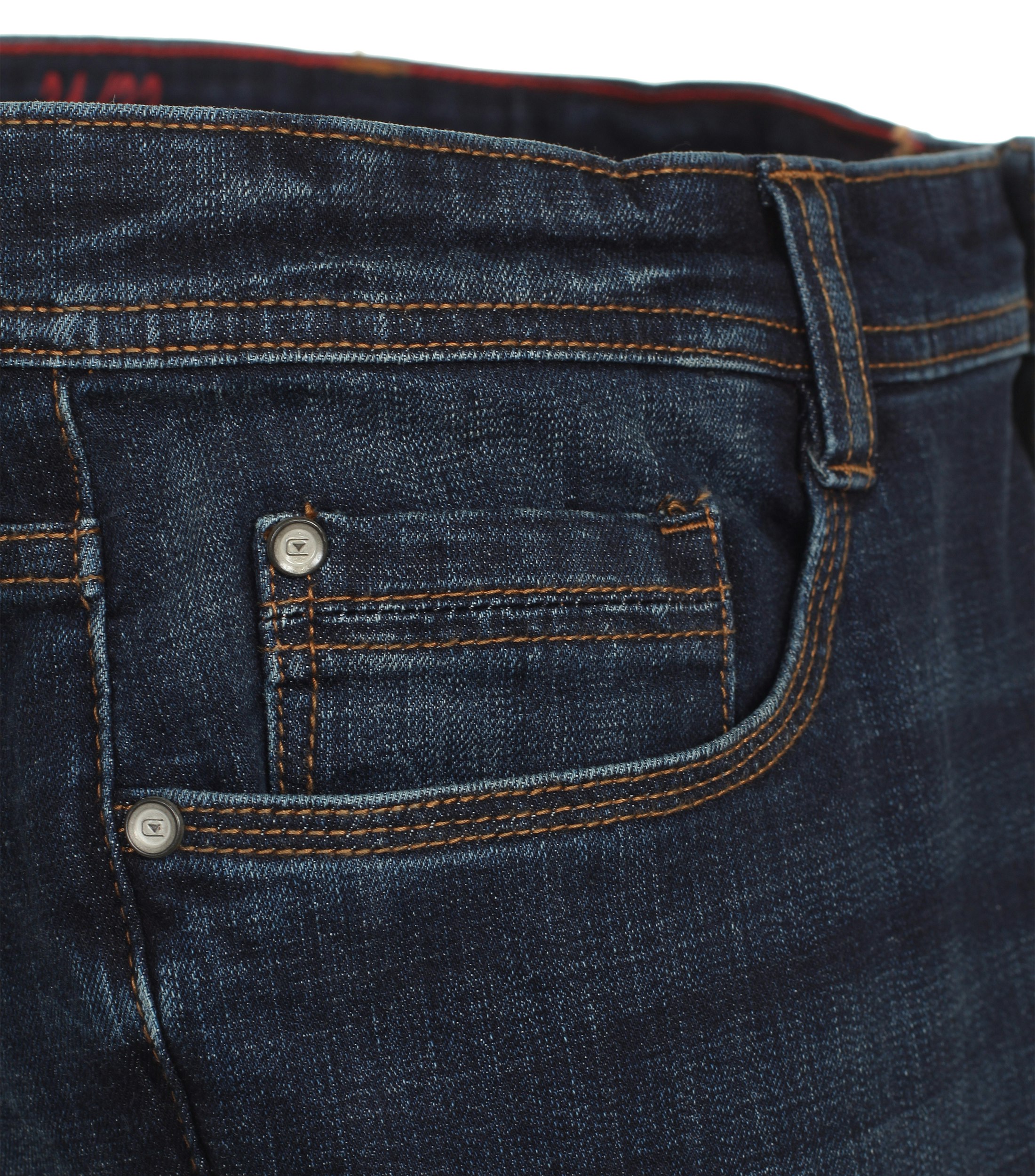 Eine Jeans im uni Muster in der Farbe Dunkelblau