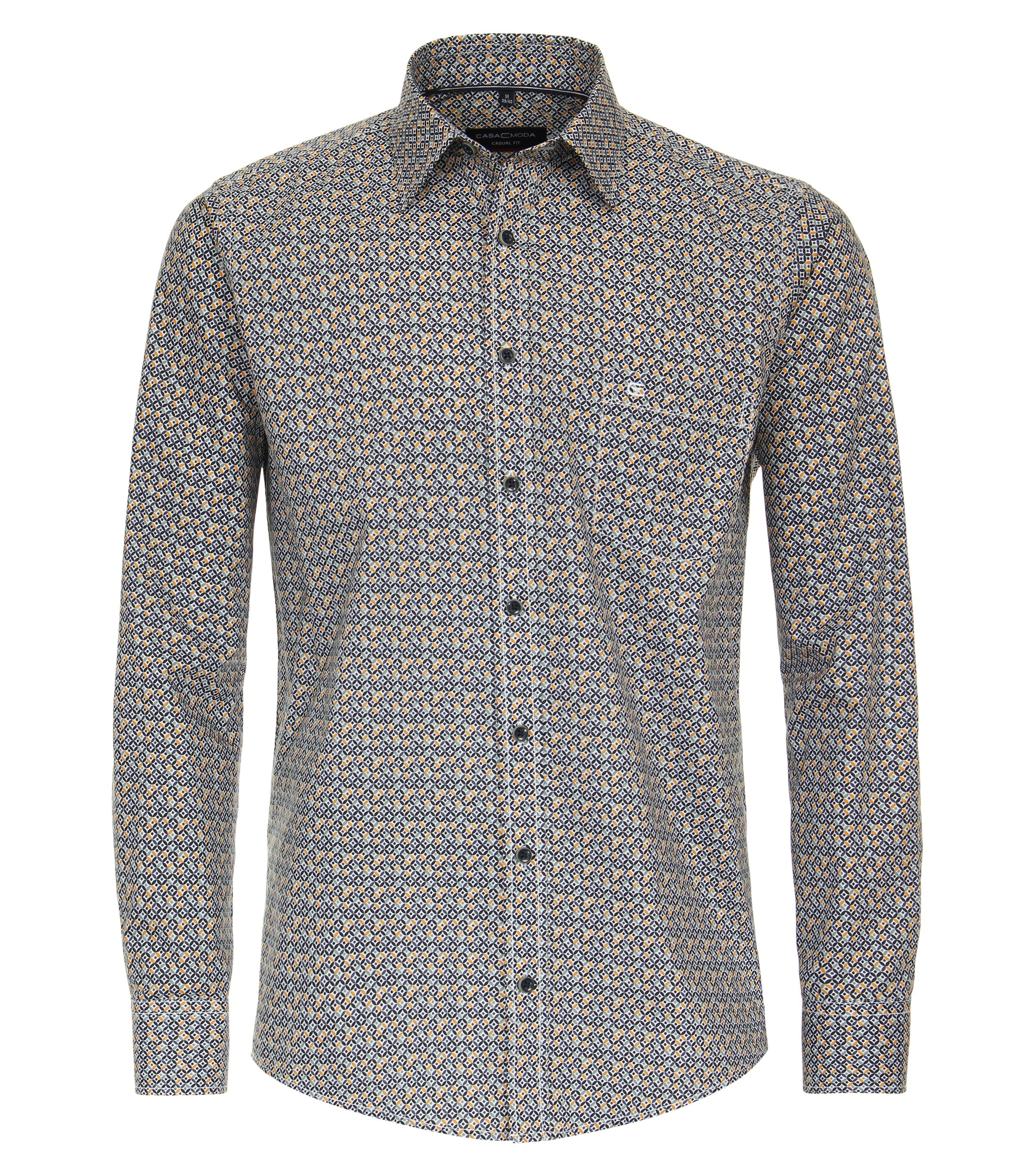 Freizeithemd in Senfgelb Casual Fit - CASAMODA