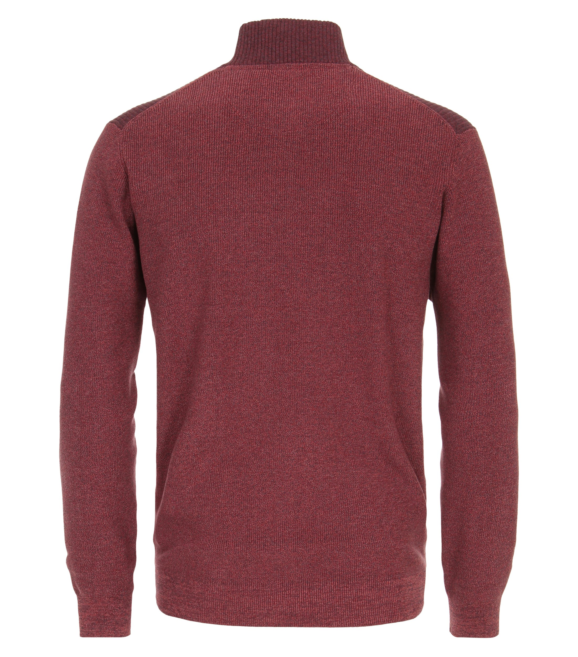 Ein Pullover im uni Muster in der Farbe Mittelrot