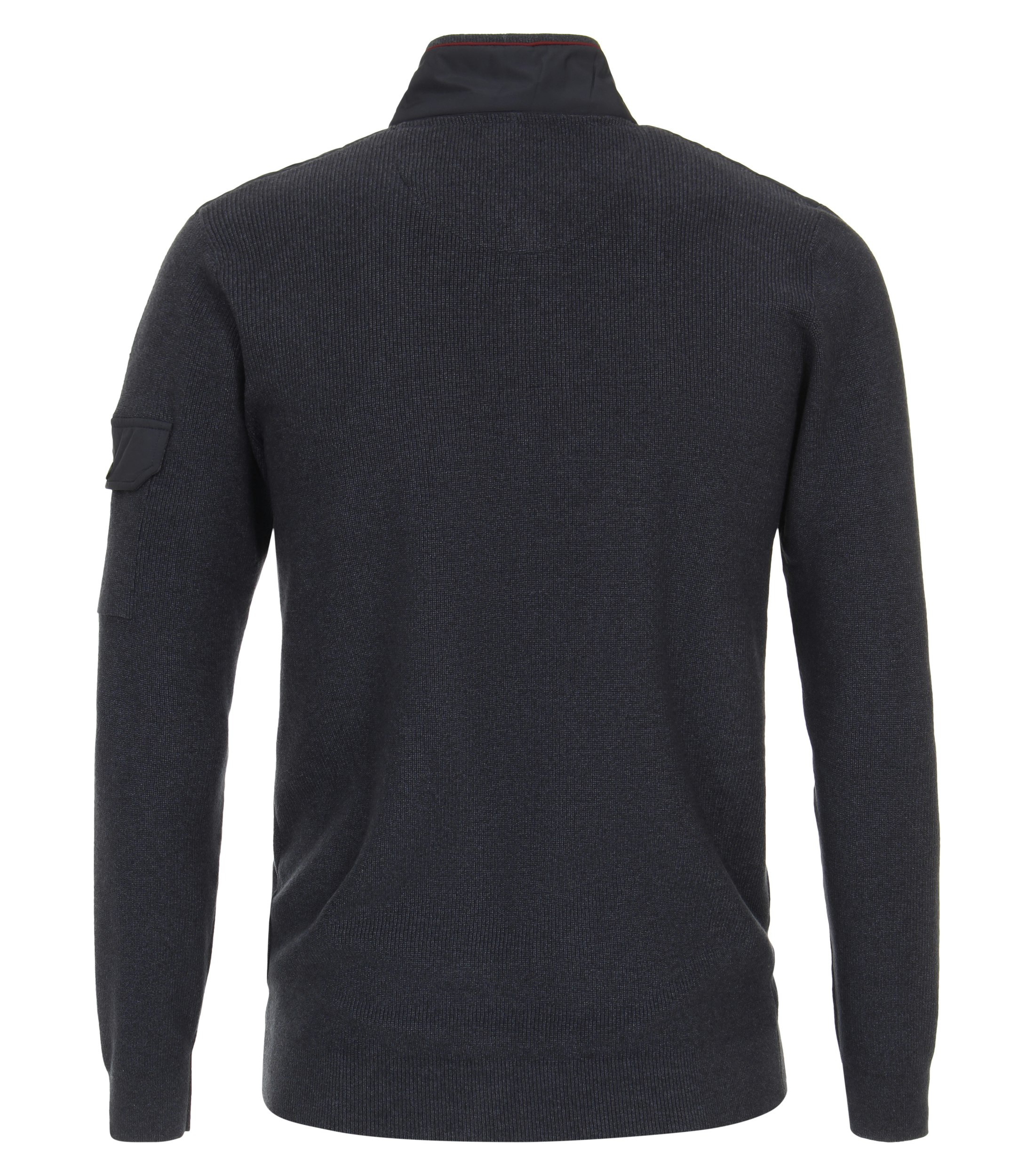 Ein Strickjacke im uni Muster in der Farbe Dunkelblau