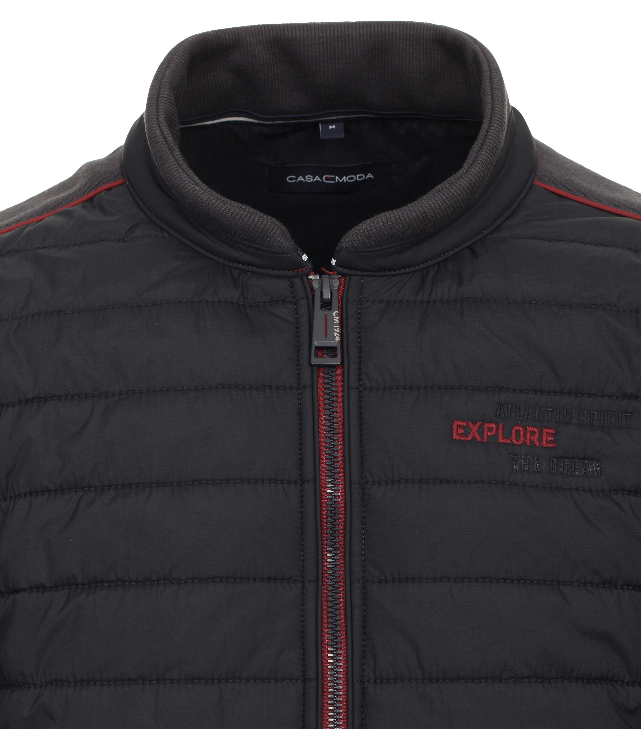 Sweatjacke im unifarbenen Design in der Farbe Dunkelblau