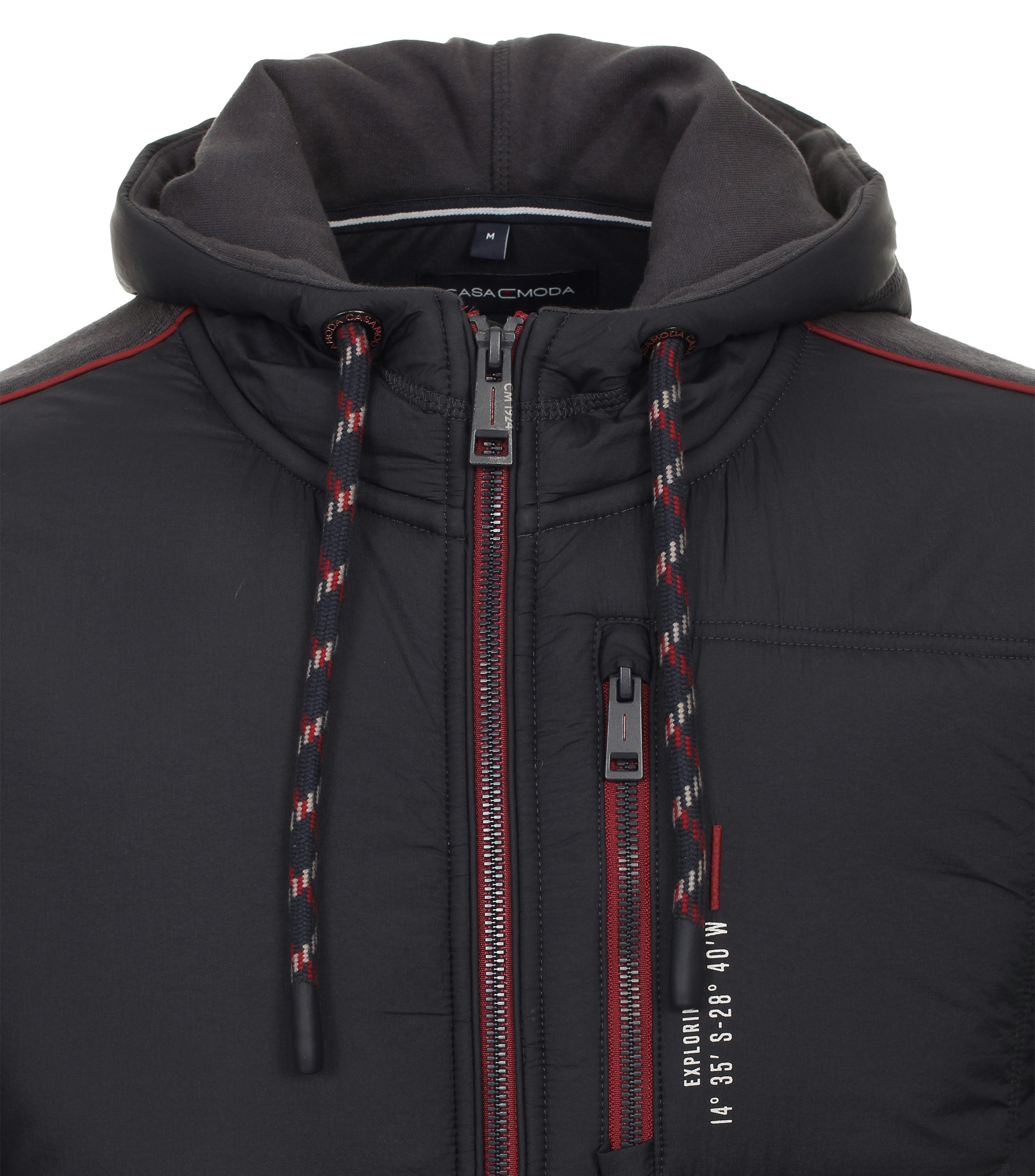 Ein Sweatjacke im uni Muster in der Farbe Dunkelblau