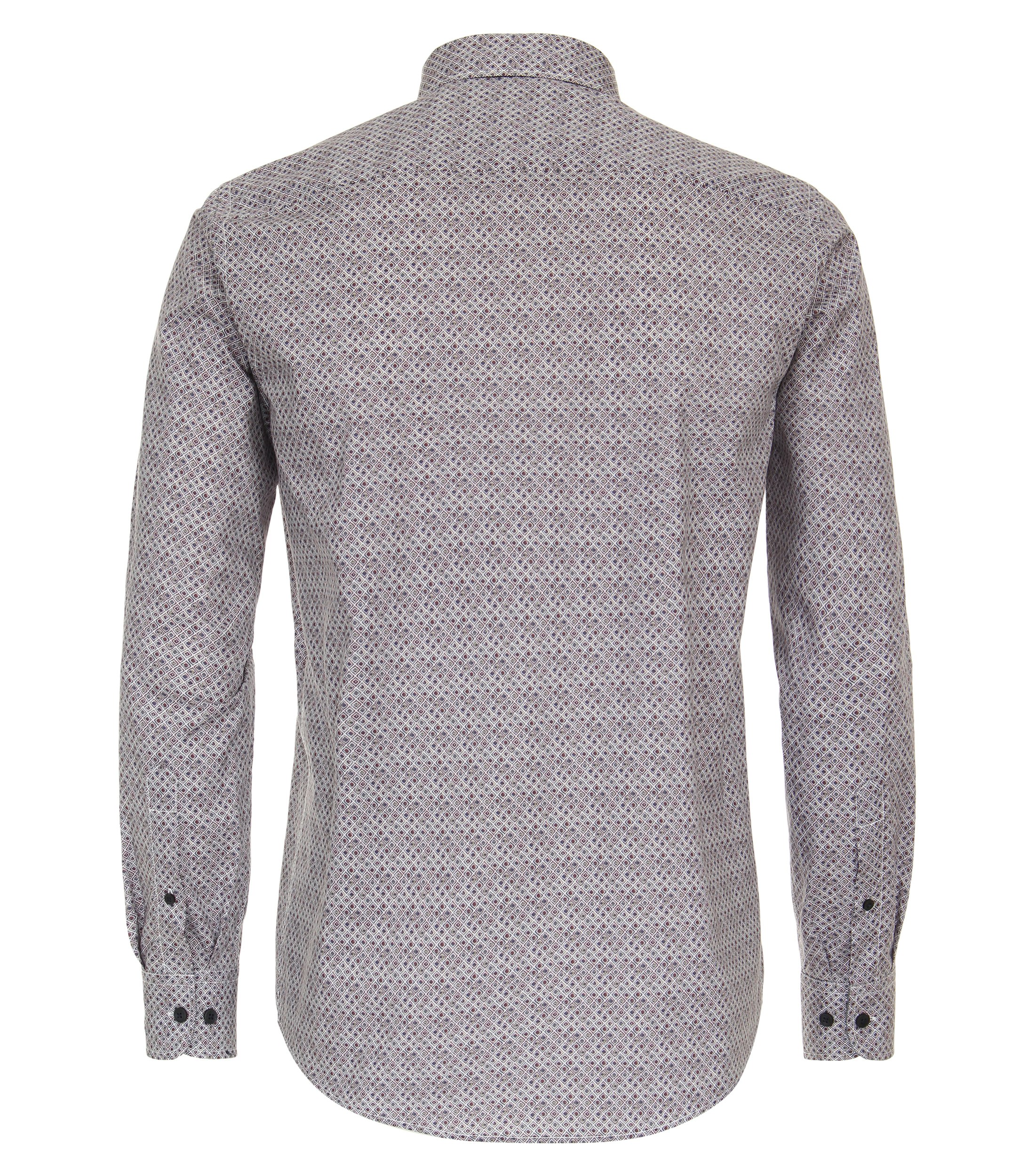 Ein Freizeithemd im Print Muster in der Farbe Dunkelrot