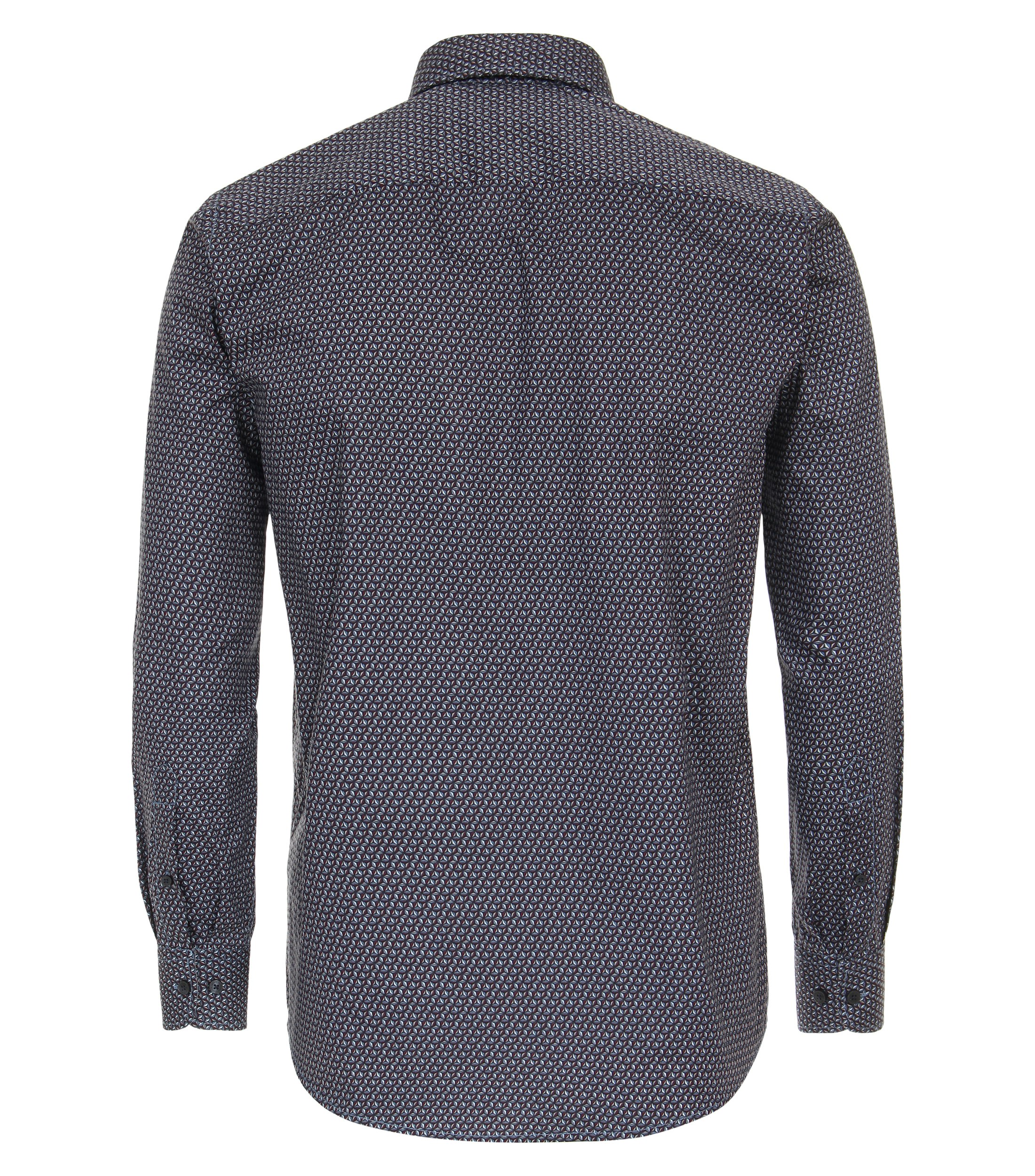 Ein Freizeithemd im Print Muster in der Farbe Dunkelblau