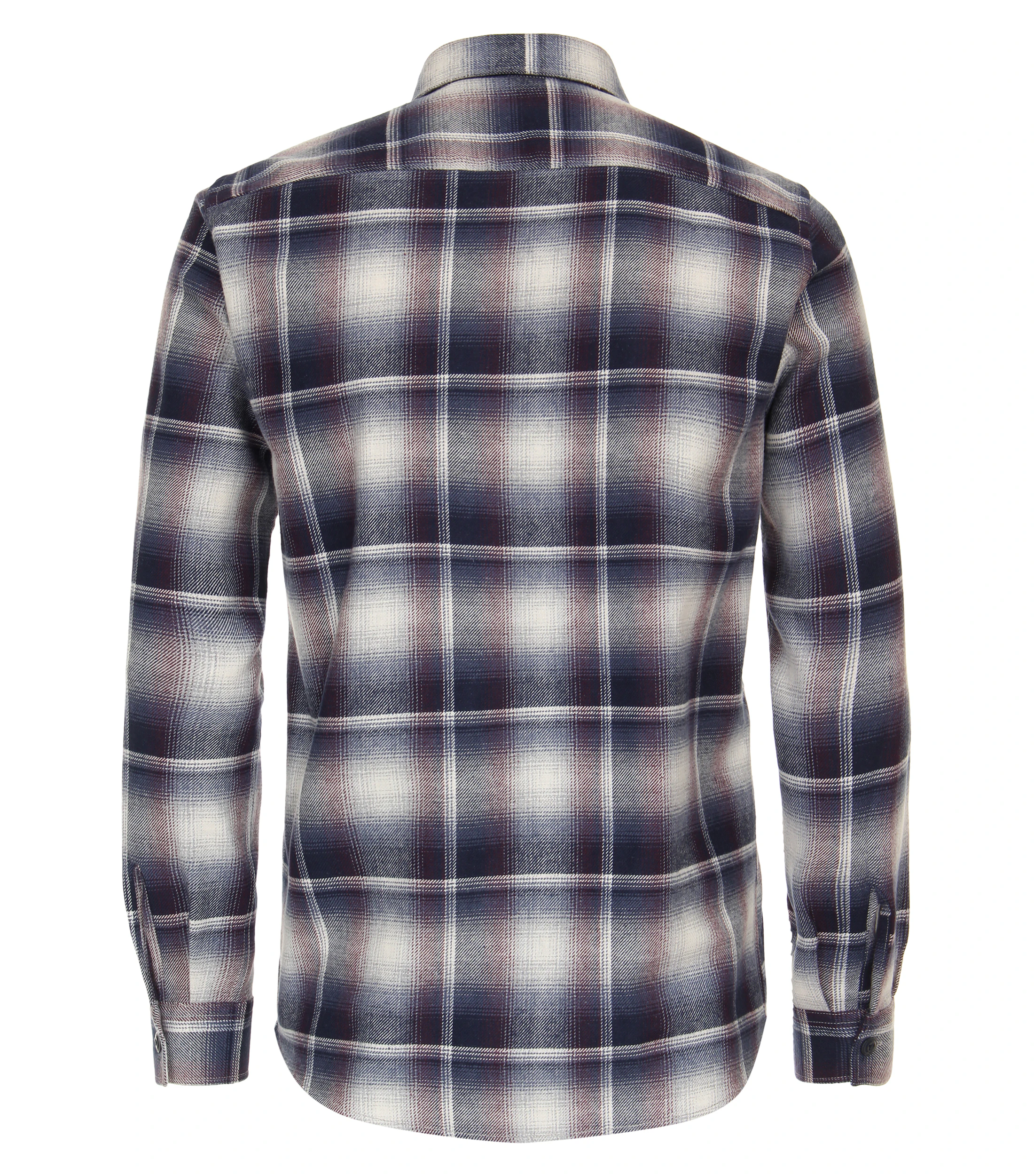 Hemdjacke im karierten Muster in der Farbe Dunkelrot