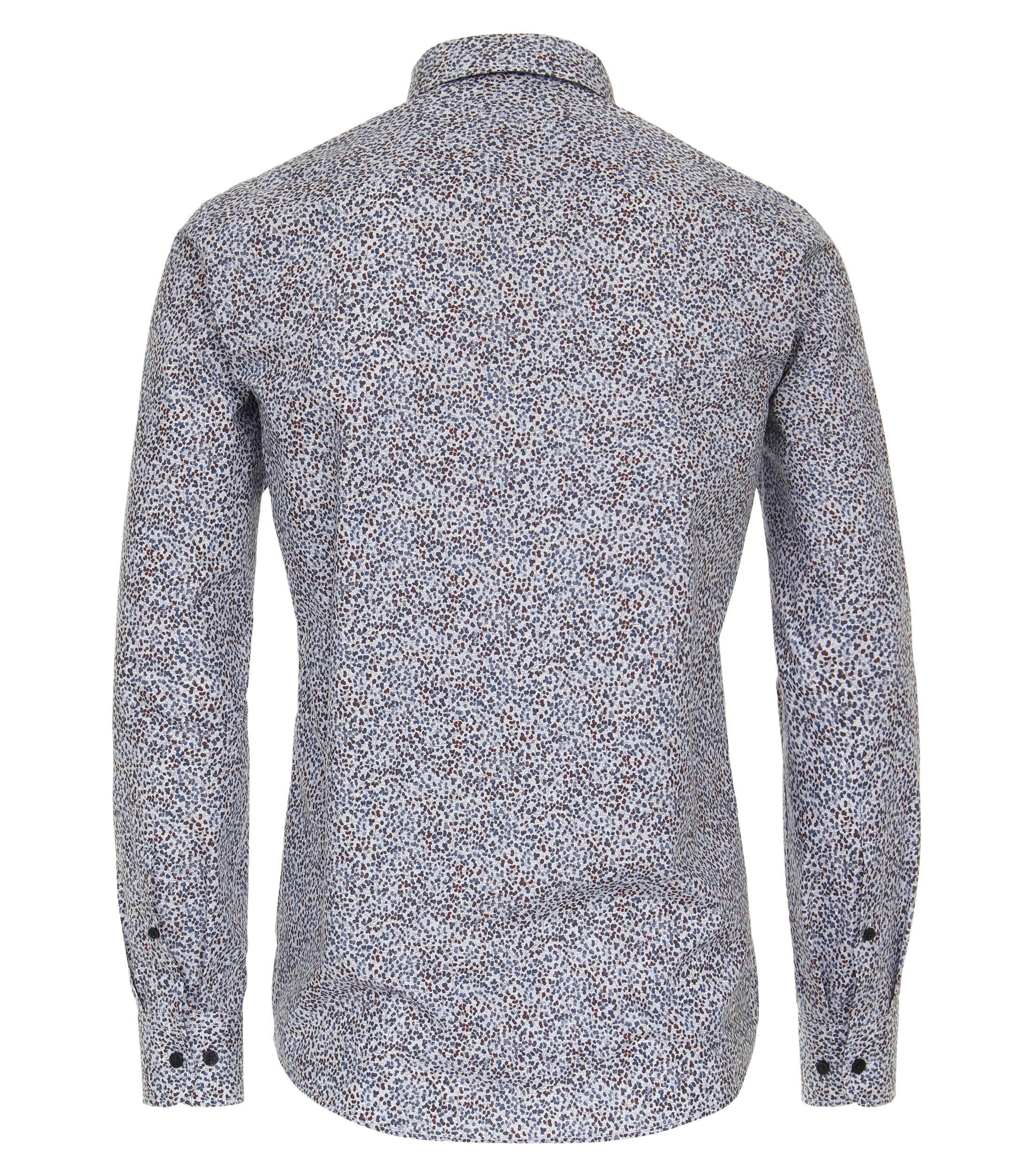 Ein Freizeithemd im Print Muster in der Farbe Mittelblau