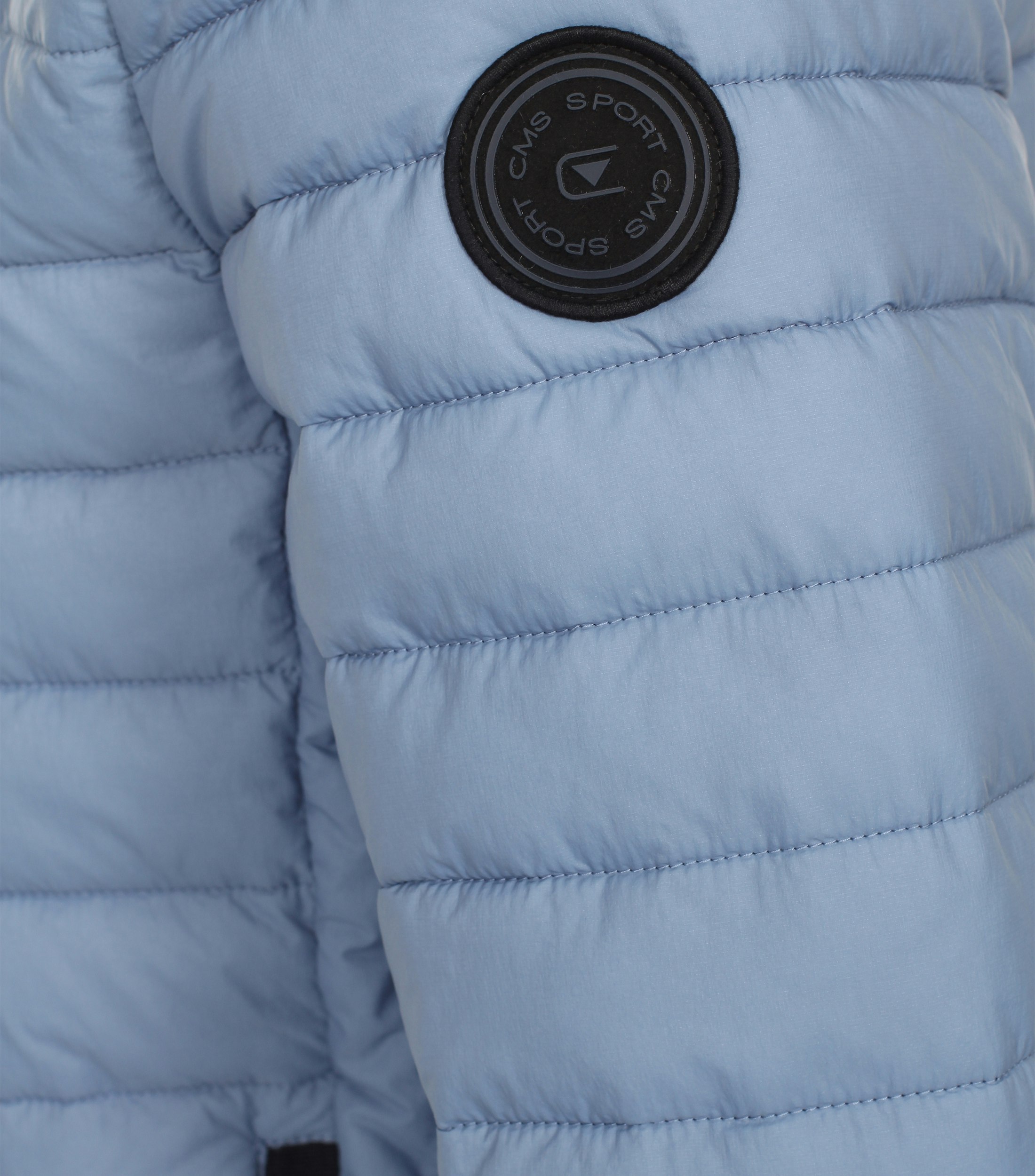 Ein Jacke im uni Muster in der Farbe Hellblau