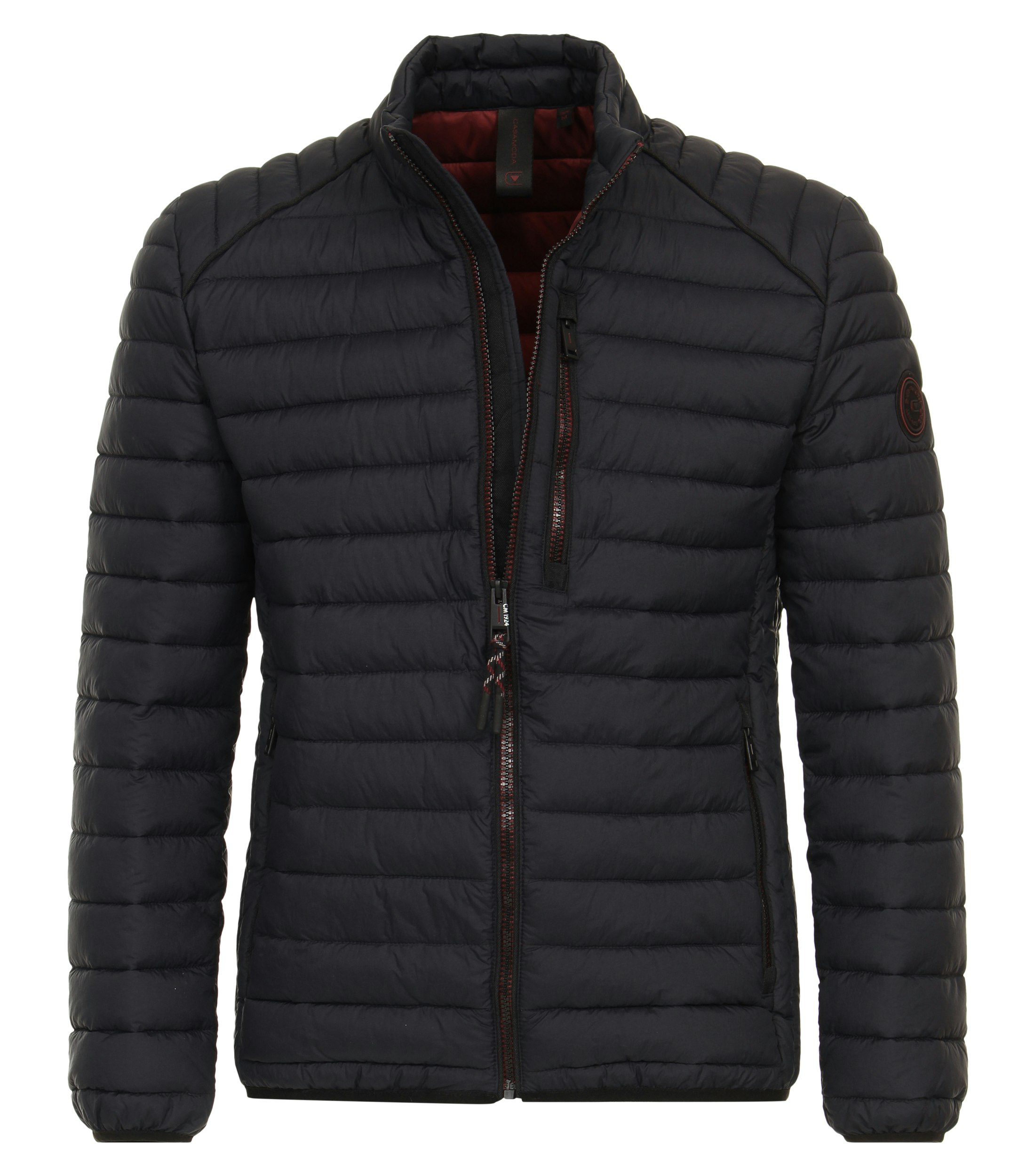 Ein Jacke im uni Muster in der Farbe Dunkelblau