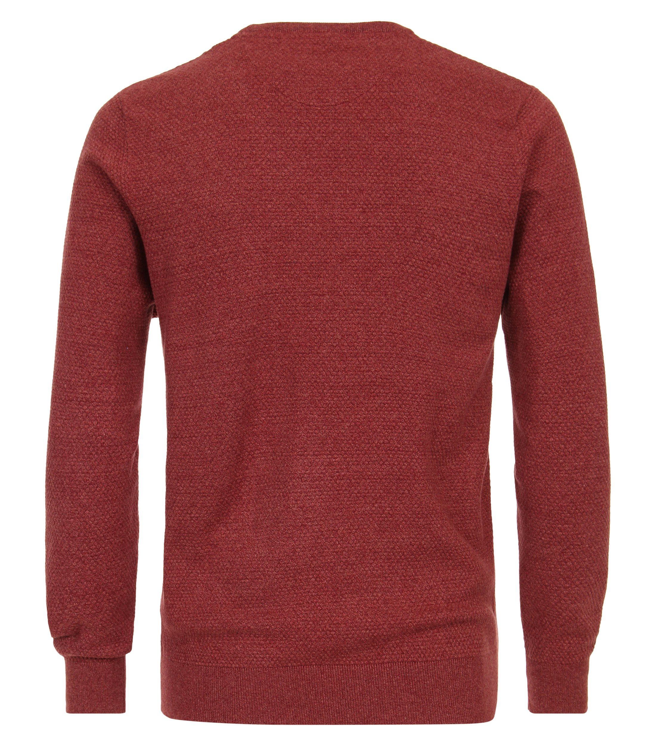 Ein Pullover im uni Muster in der Farbe Mittelrot