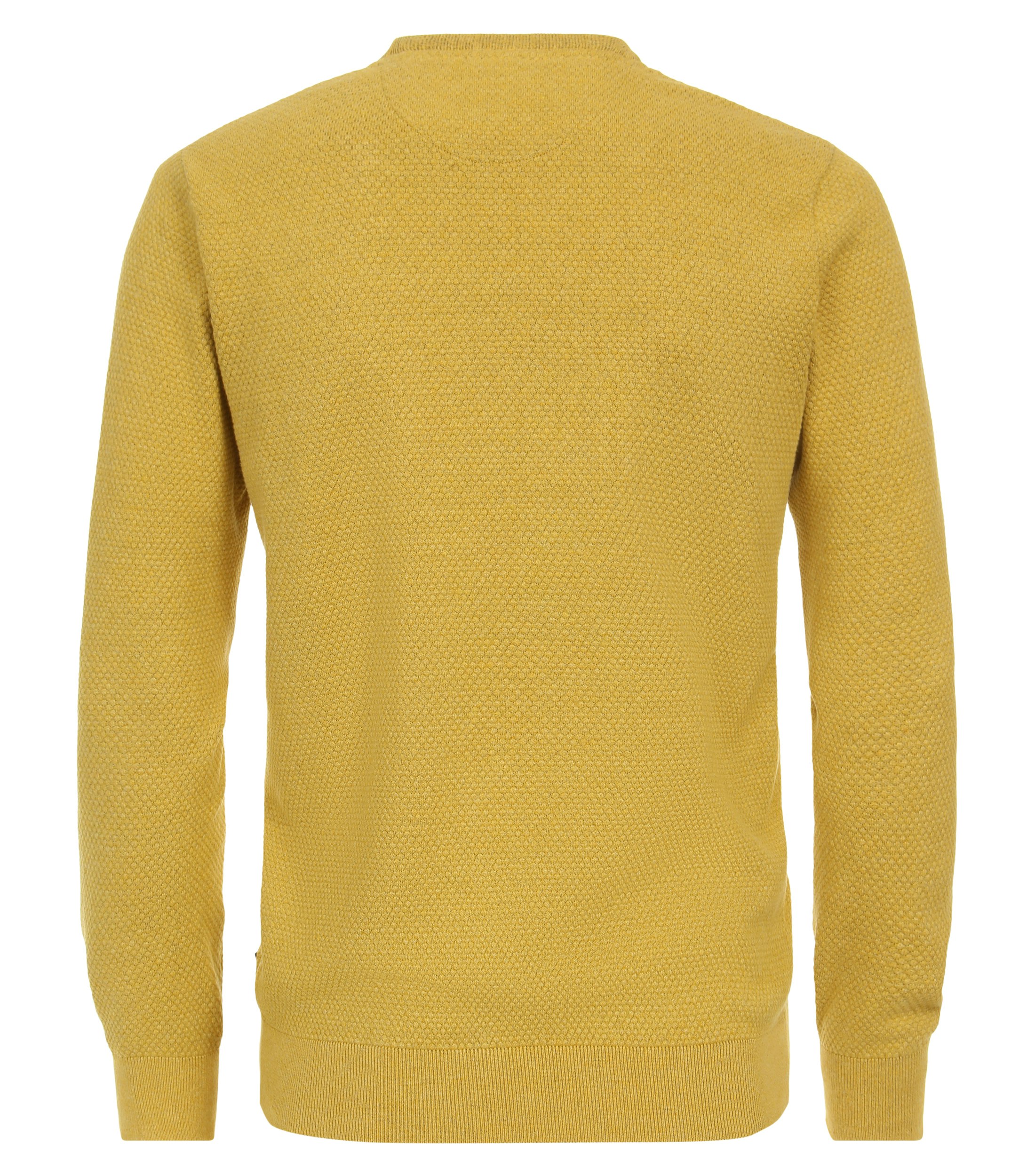 Ein Pullover im uni Muster in der Farbe Gelb