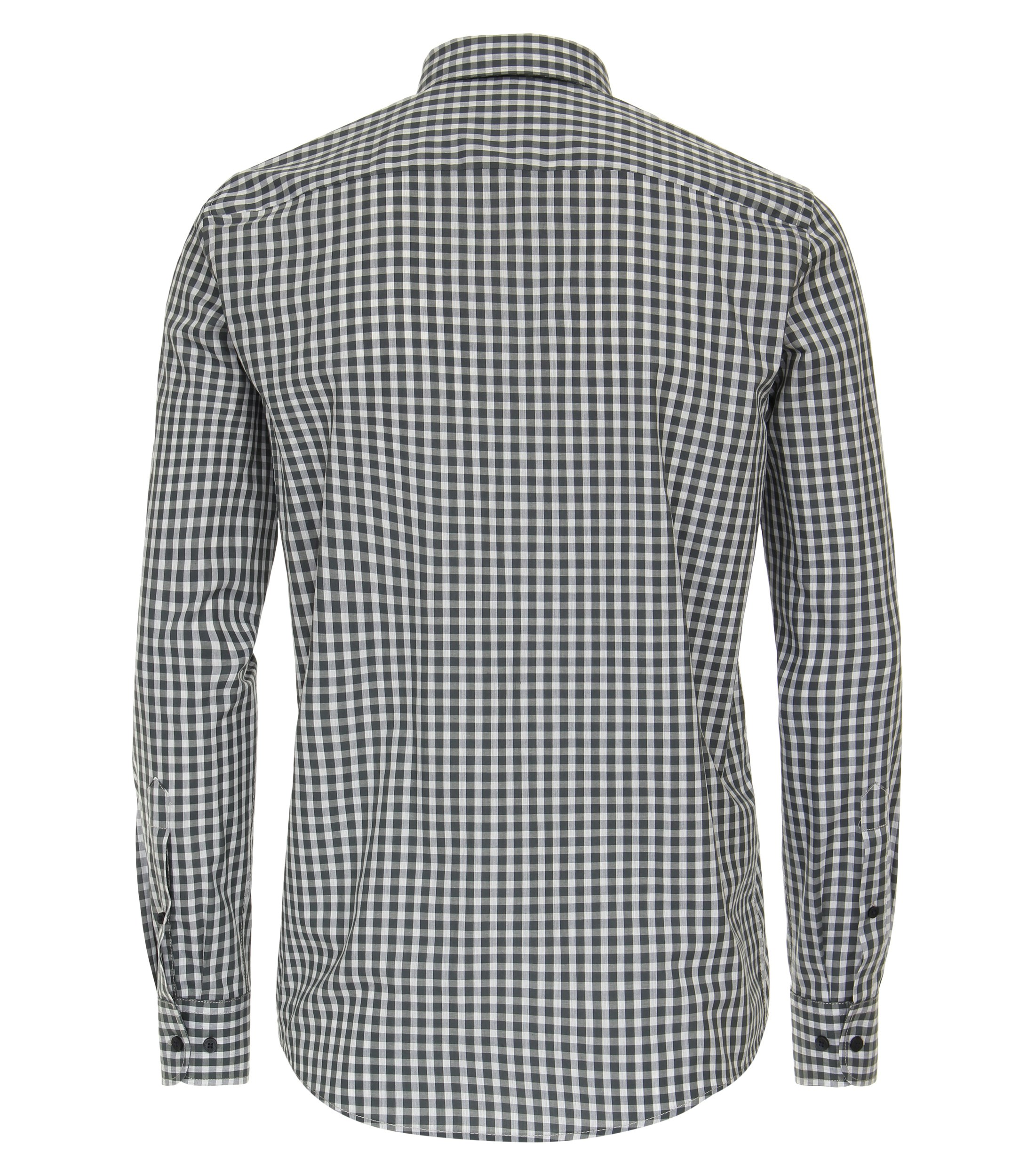 Ein Freizeithemd im kariert Muster in der Farbe Dunkelgrün