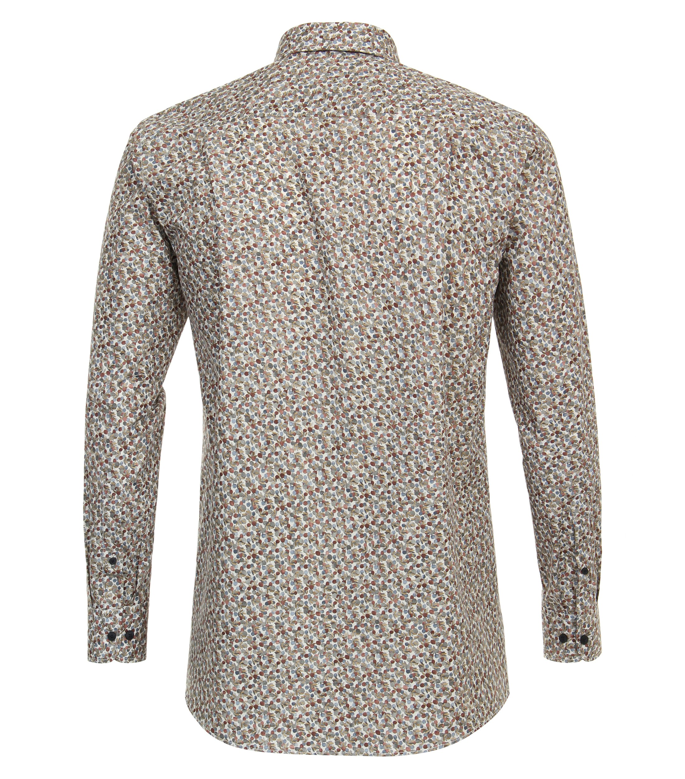Ein Freizeithemd im Print Muster in der Farbe Mittelrot