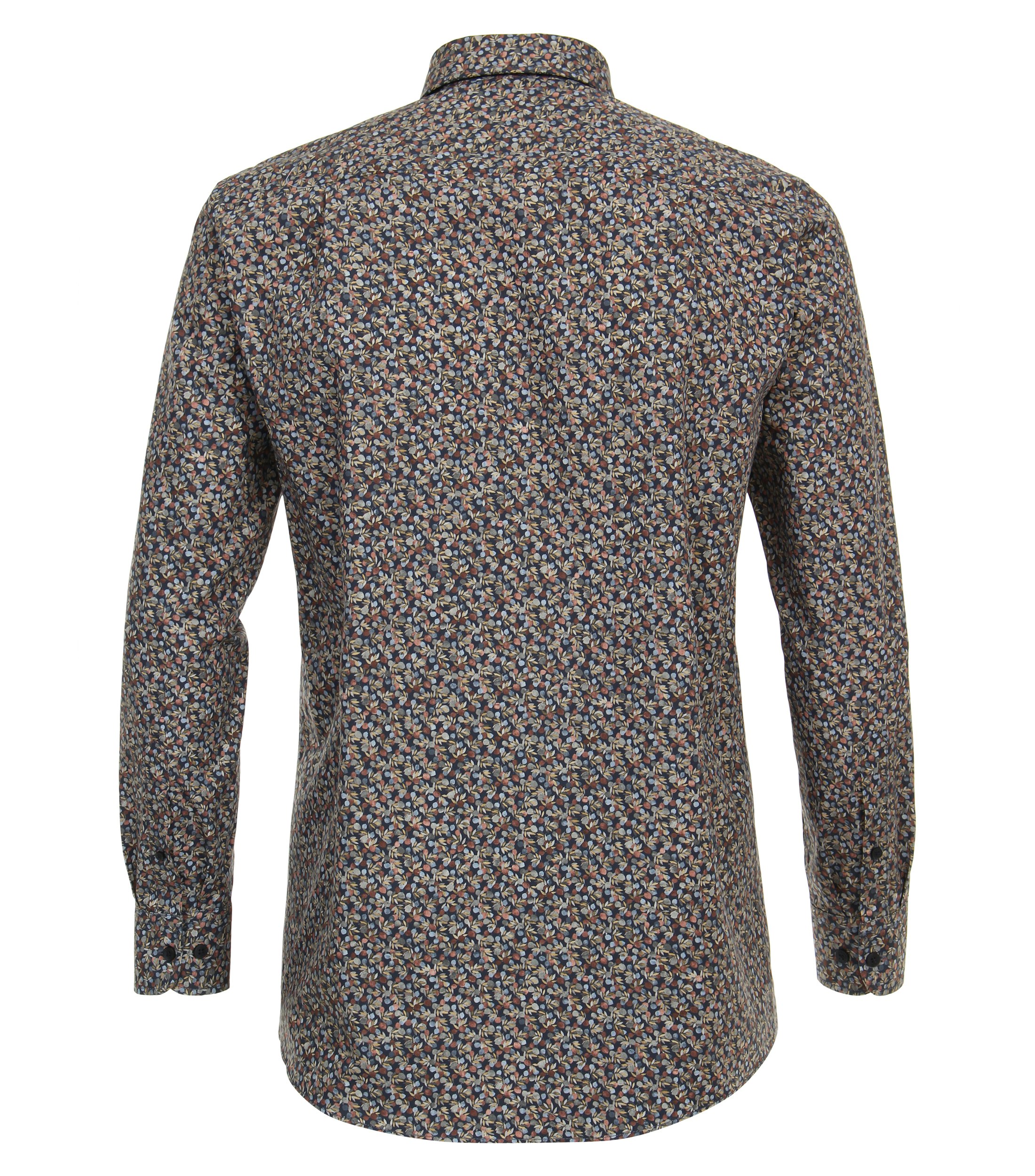 Ein Freizeithemd im Print Muster in der Farbe Dunkelrot