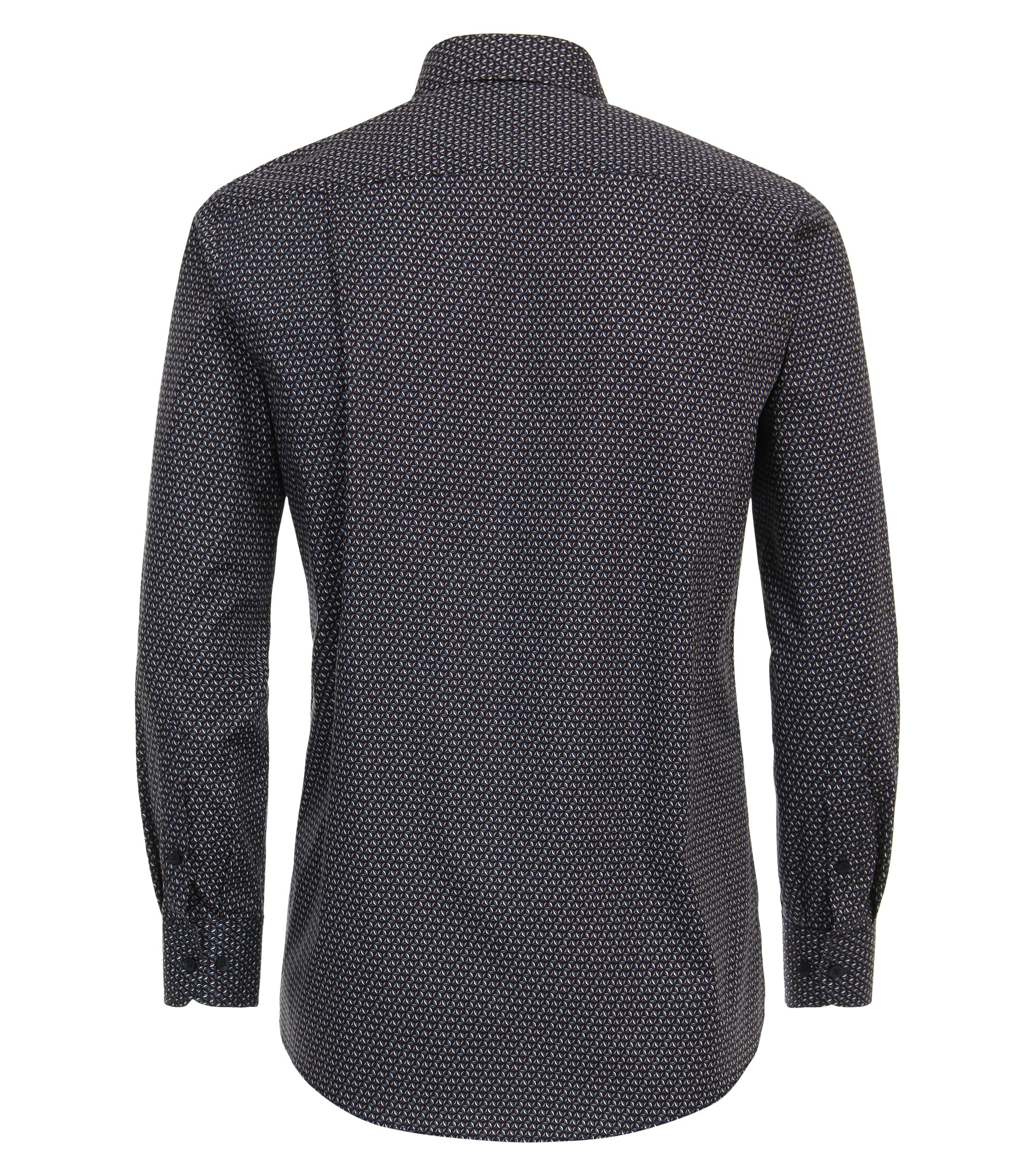 Ein Freizeithemd im Print Muster in der Farbe Dunkelblau