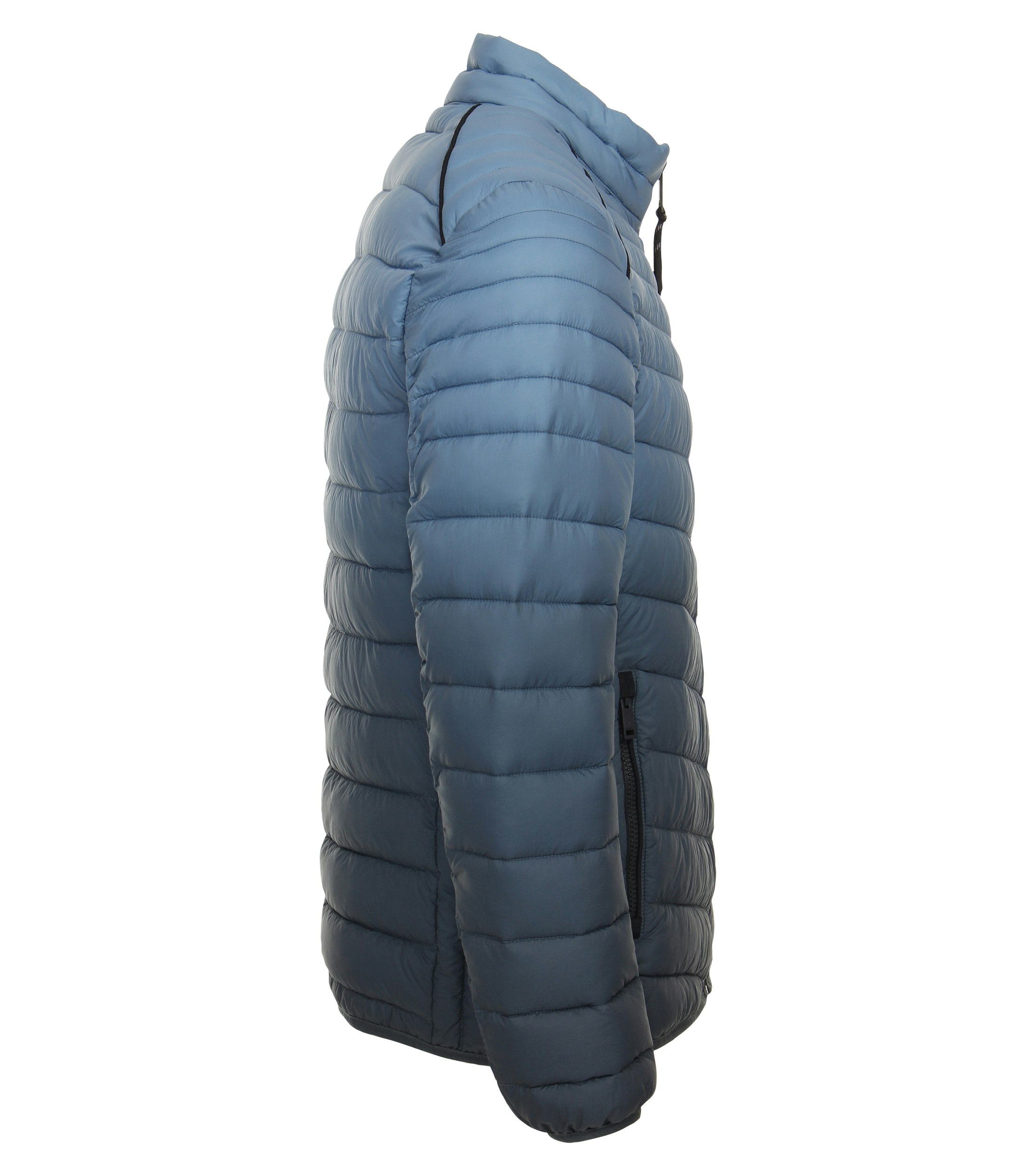 Ein Jacke im uni Muster in der Farbe Himmelblau