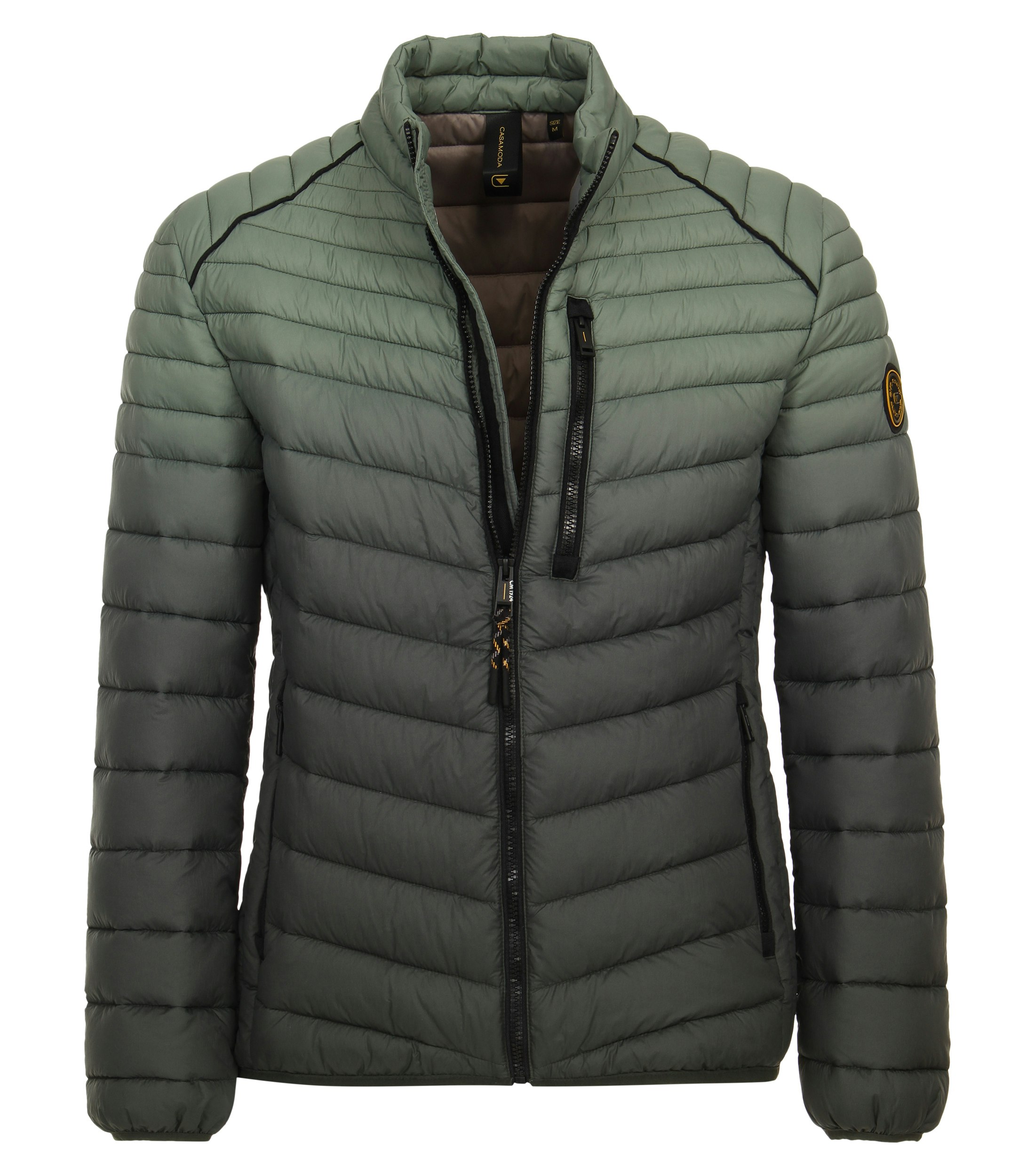 Ein Jacke im uni Muster in der Farbe Dunkelgrün