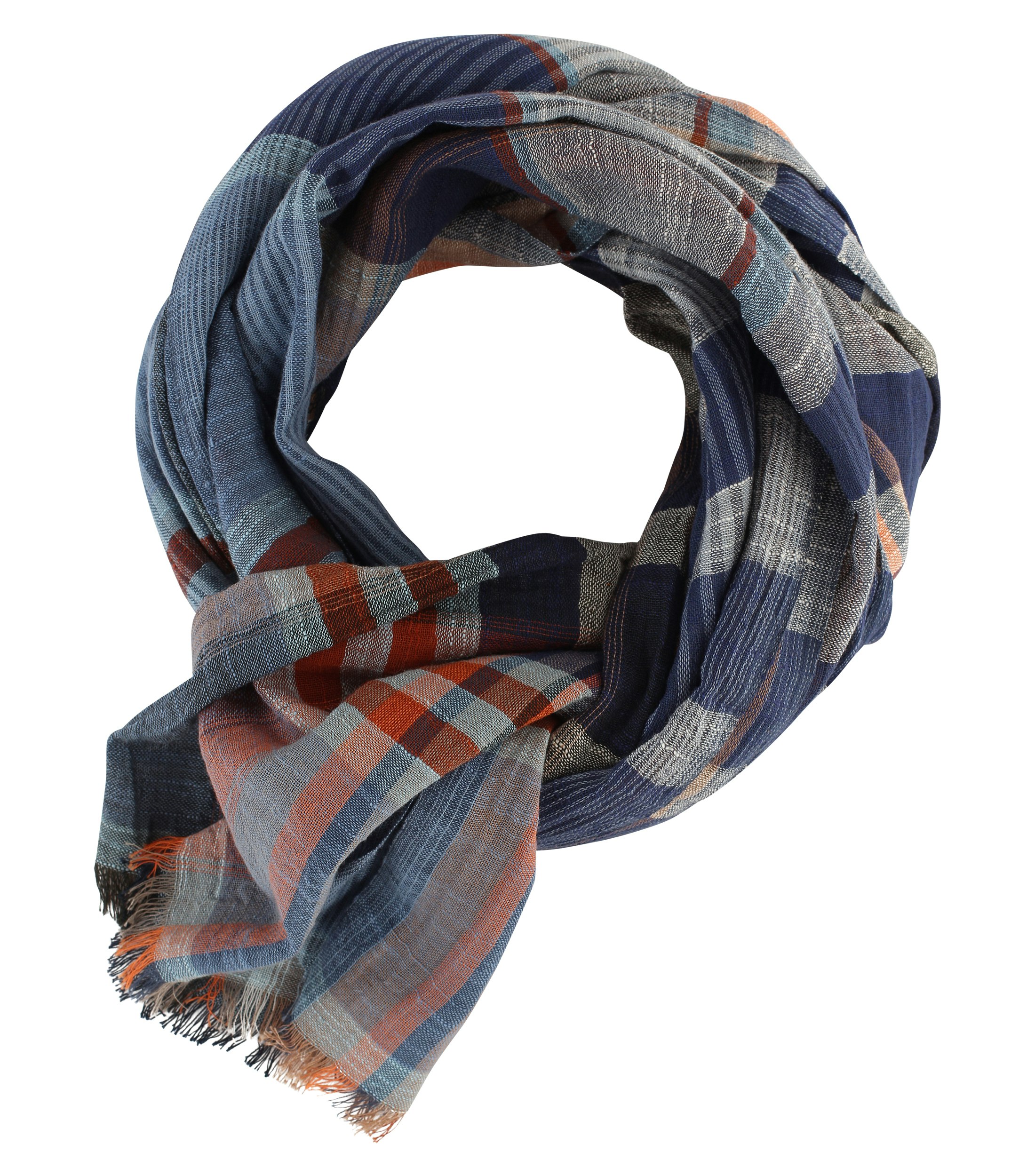 Ein Schal im uni Muster in der Farbe Dunkelorange