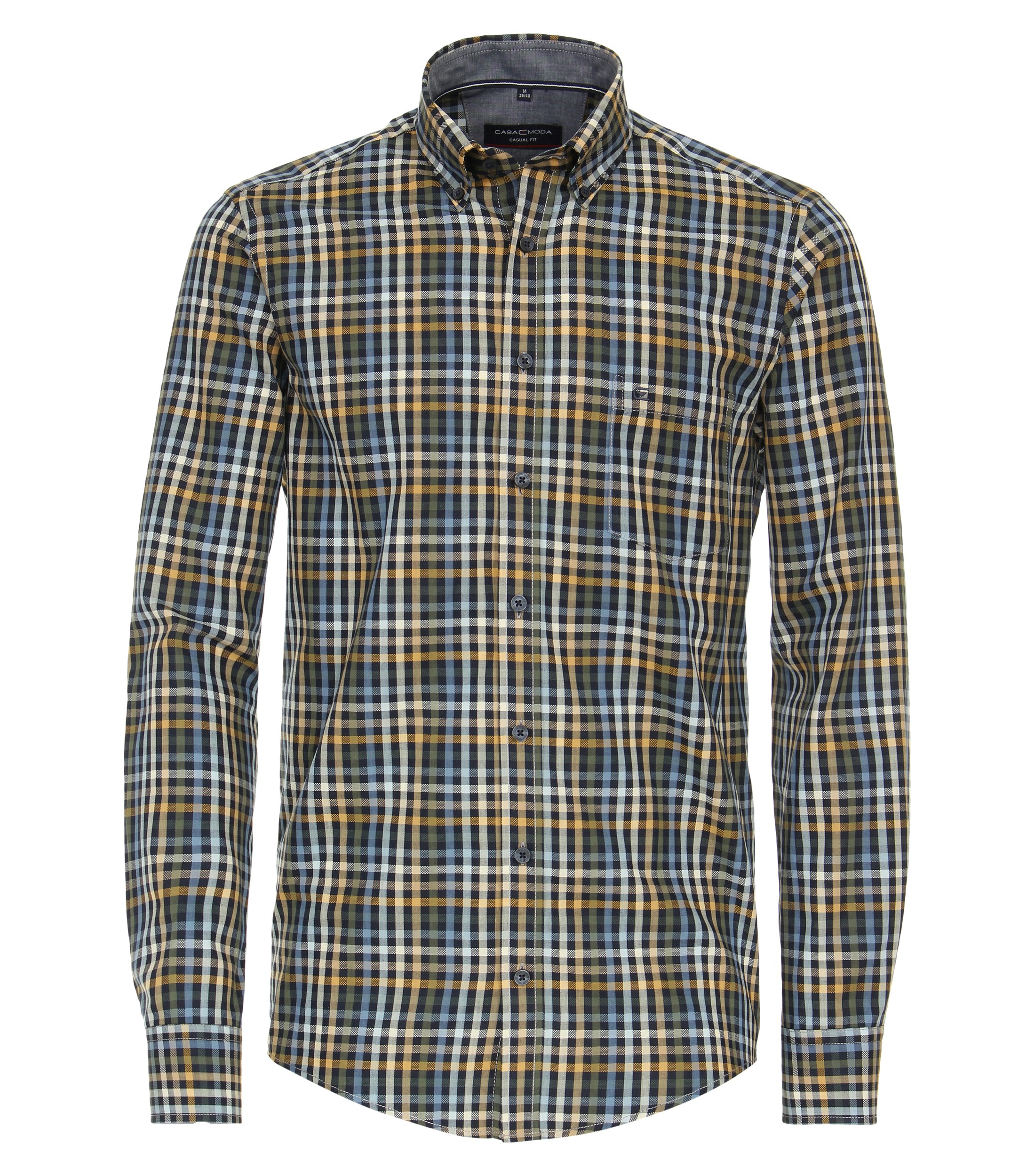 Ein Freizeithemd im kariert Muster in der Farbe Beige