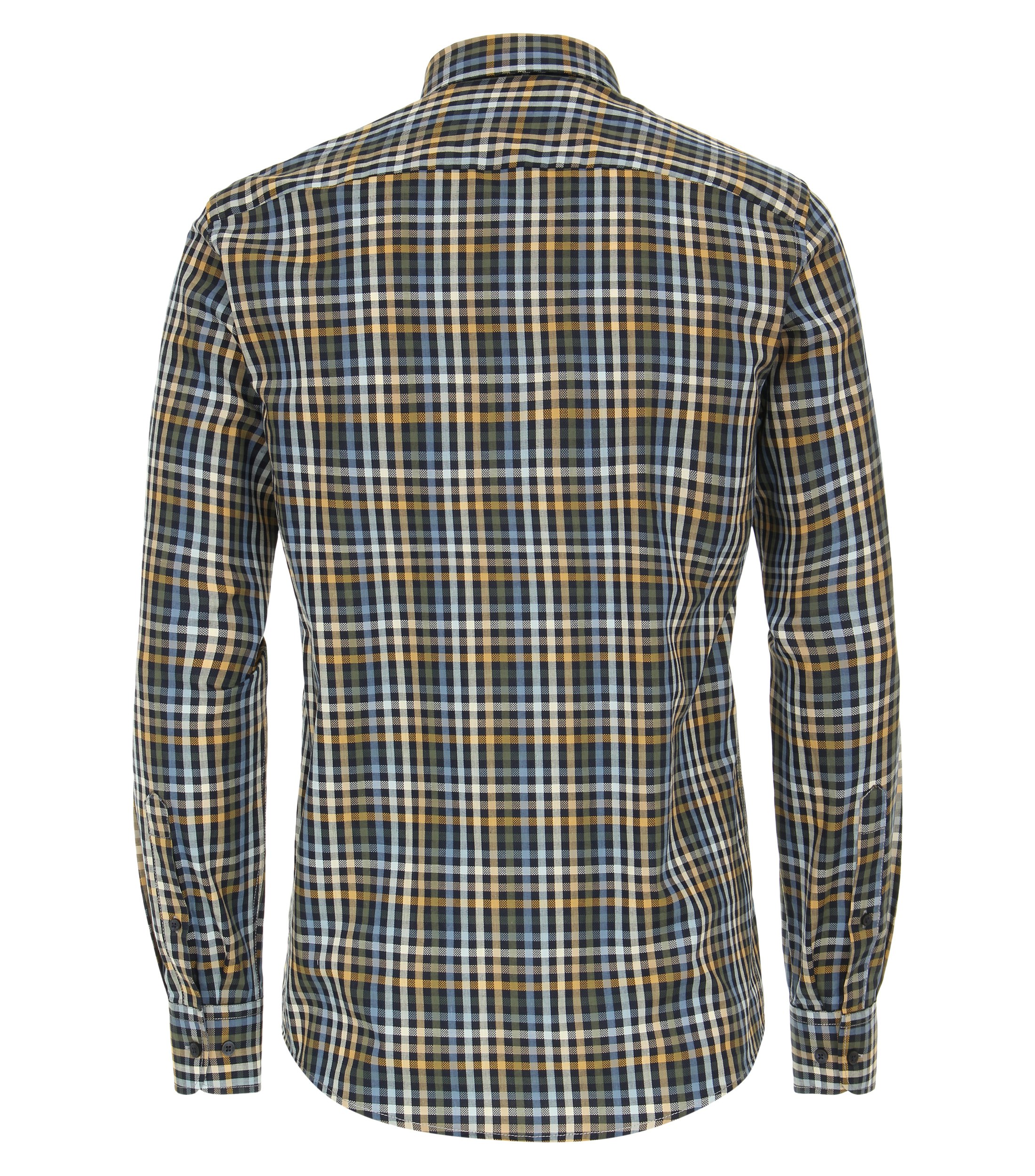 Ein Freizeithemd im kariert Muster in der Farbe Beige