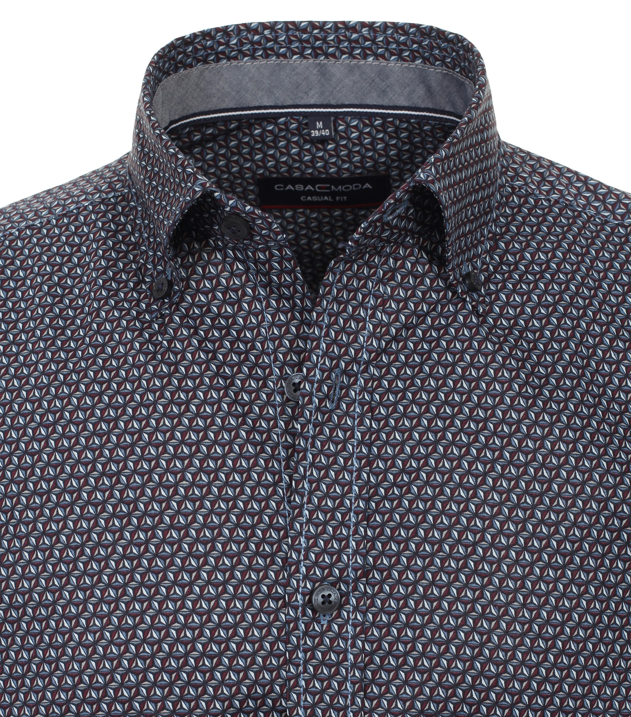 Freizeithemd extra langer Arm 72cm Dunkelblau Casual Fit 444197202 CASAMODA