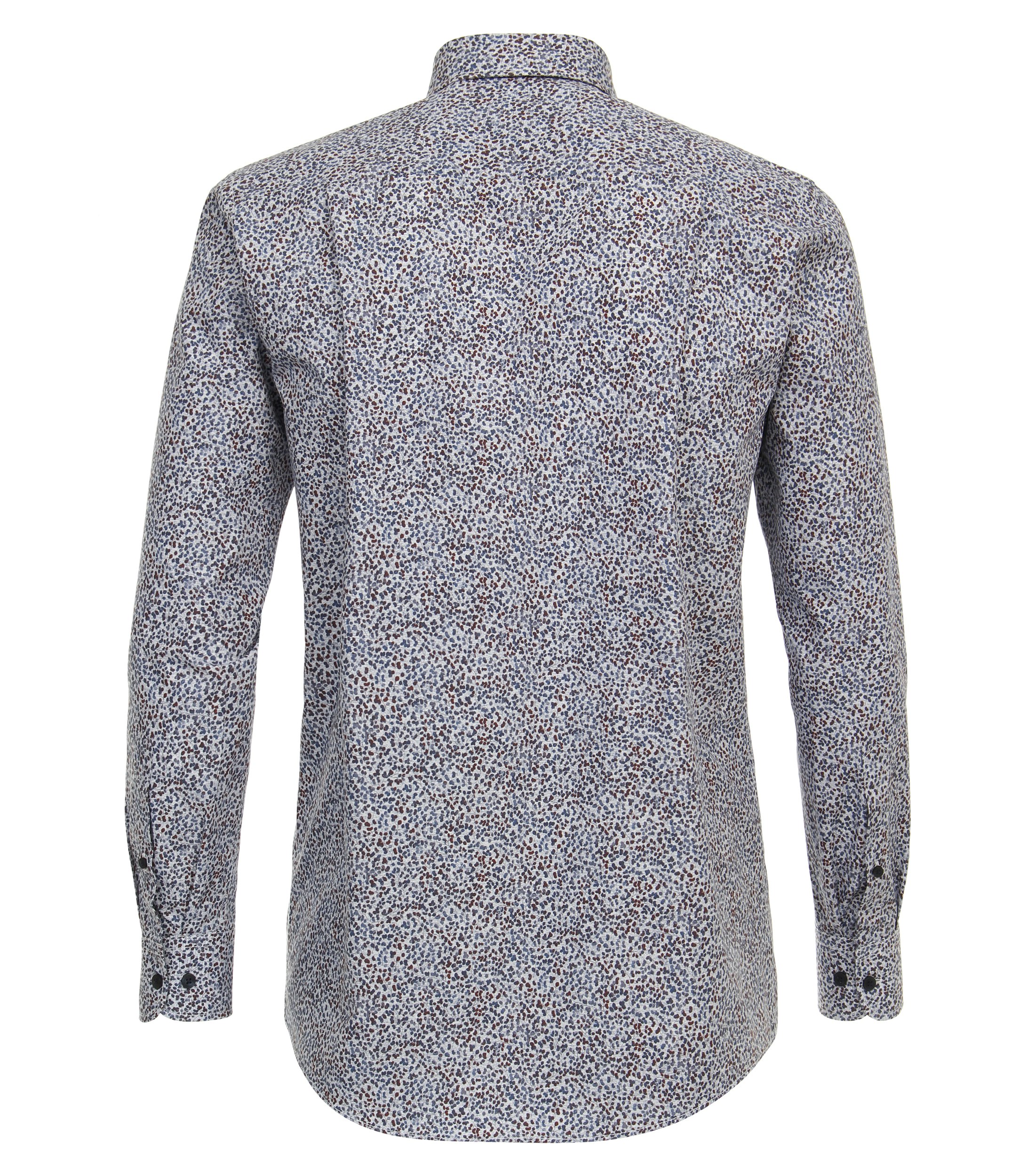 Ein Freizeithemd im Print Muster in der Farbe Mittelblau