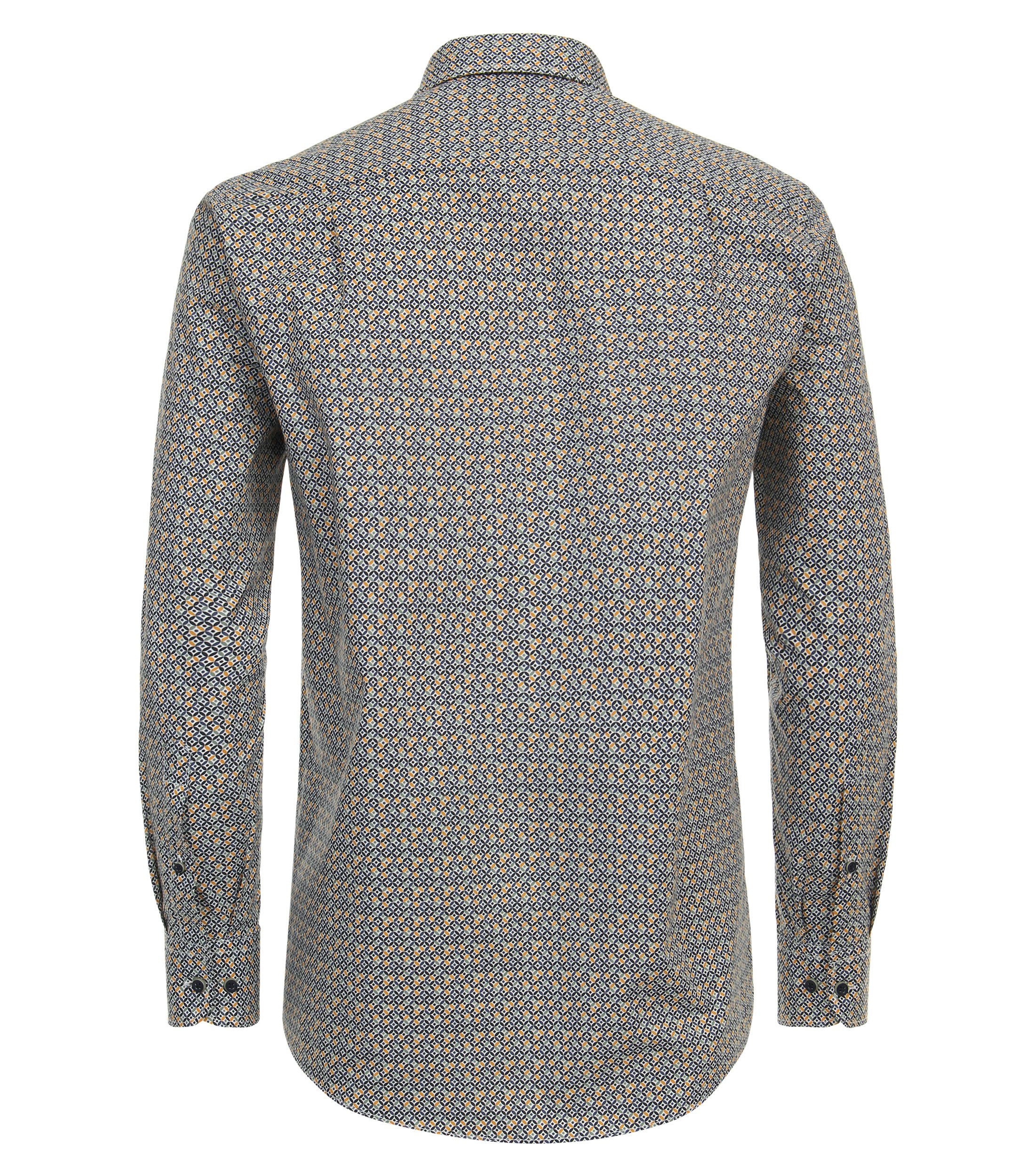 Ein Freizeithemd im Print Muster in der Farbe Gelb