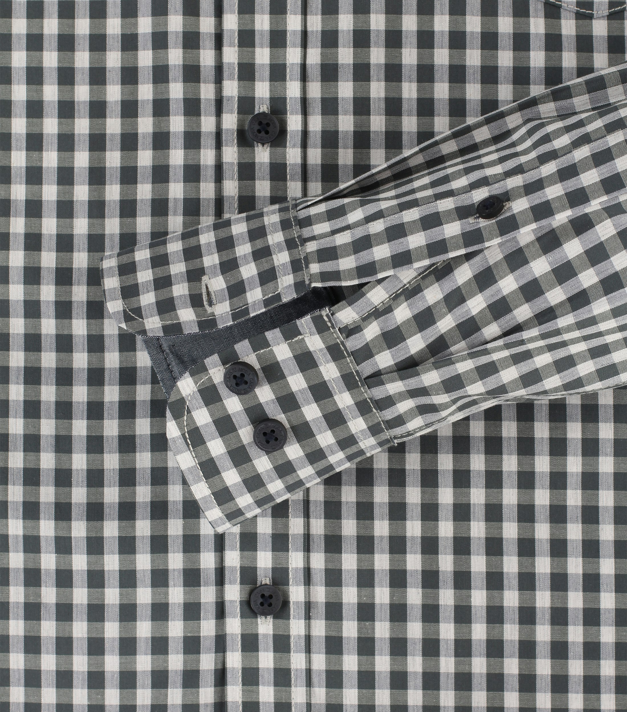 Ein Freizeithemd im kariert Muster in der Farbe Olive