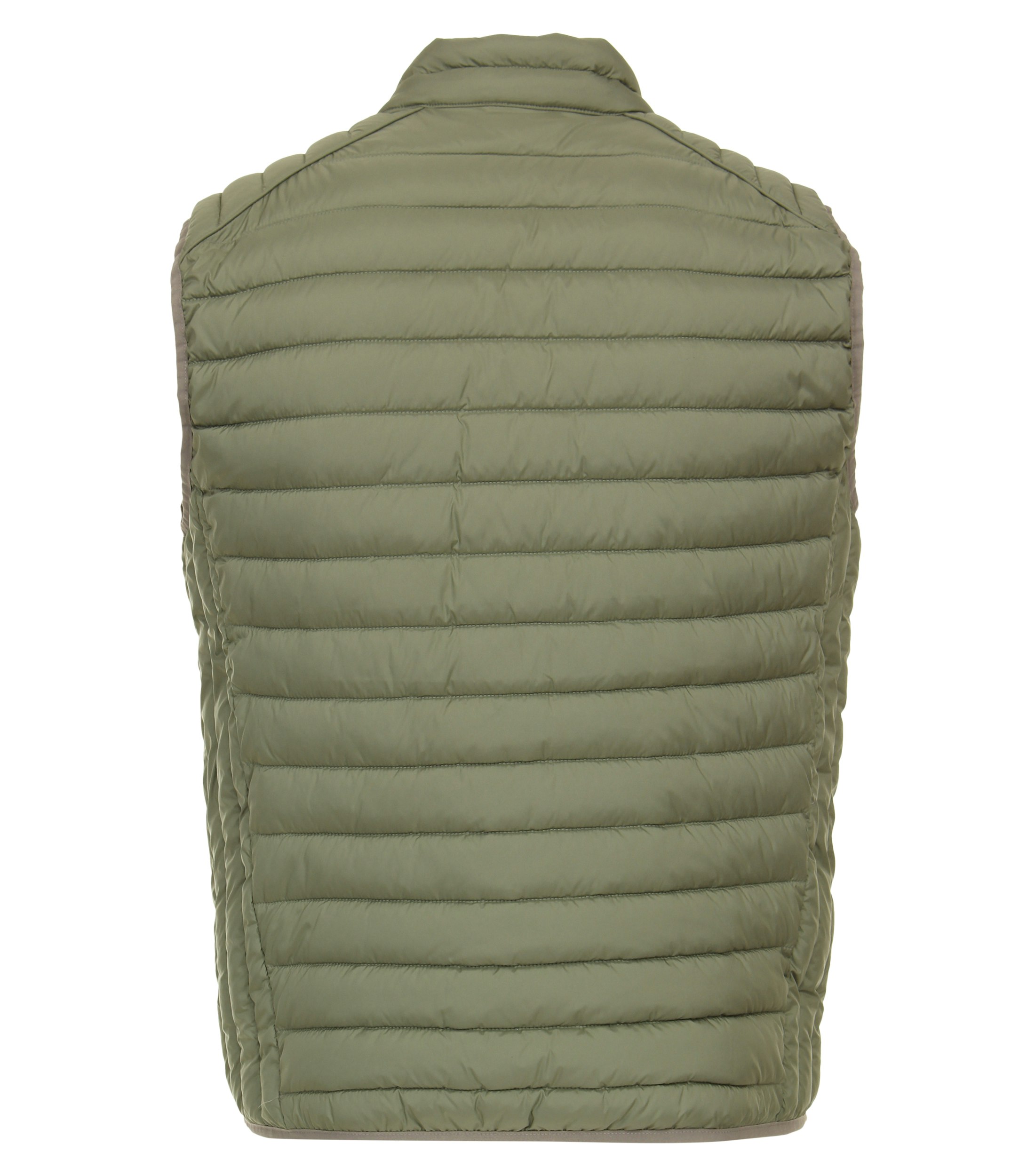 Ein Weste im uni Muster in der Farbe Olive