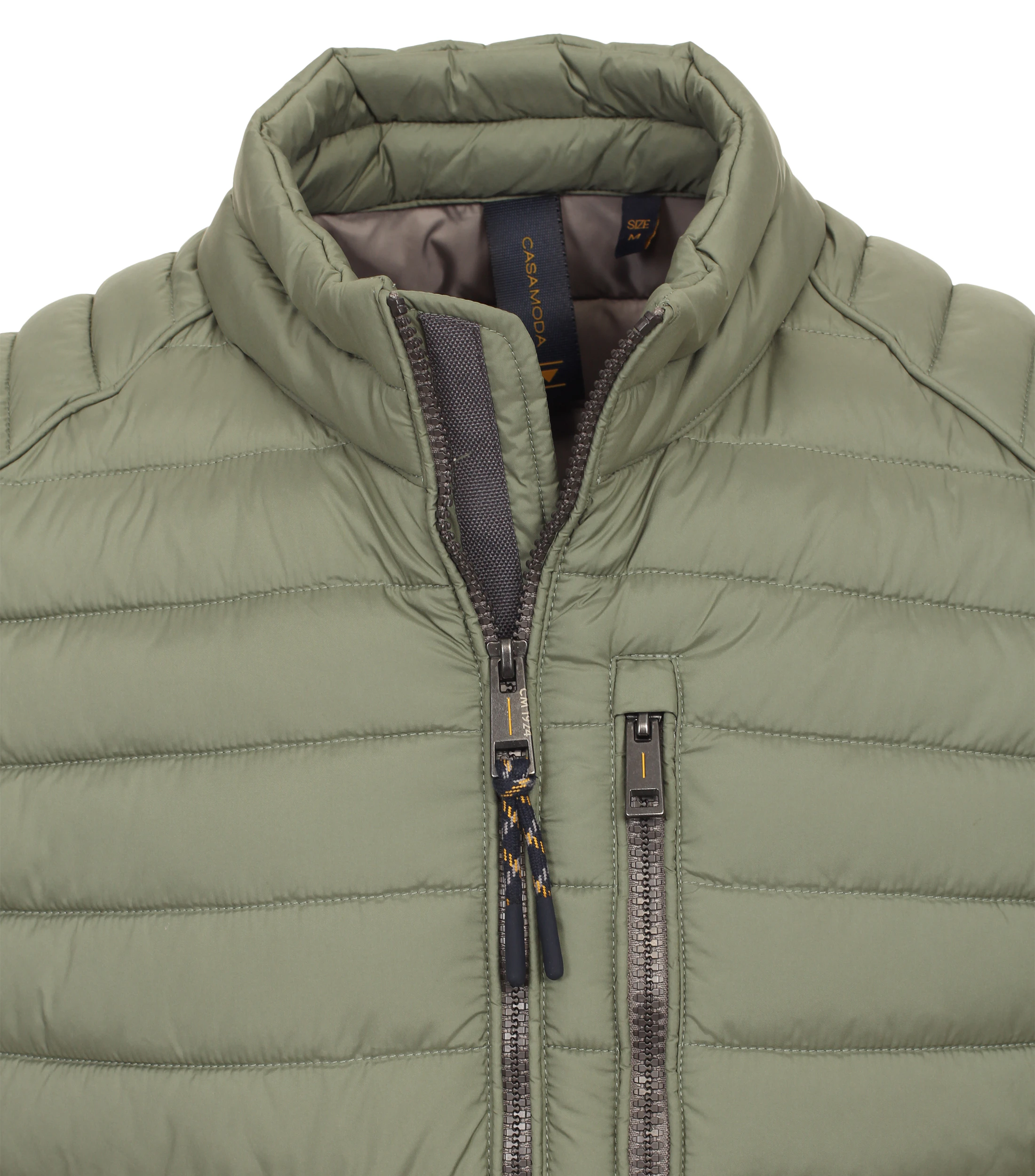 Weste im unifarbenen Design in der Farbe Olive