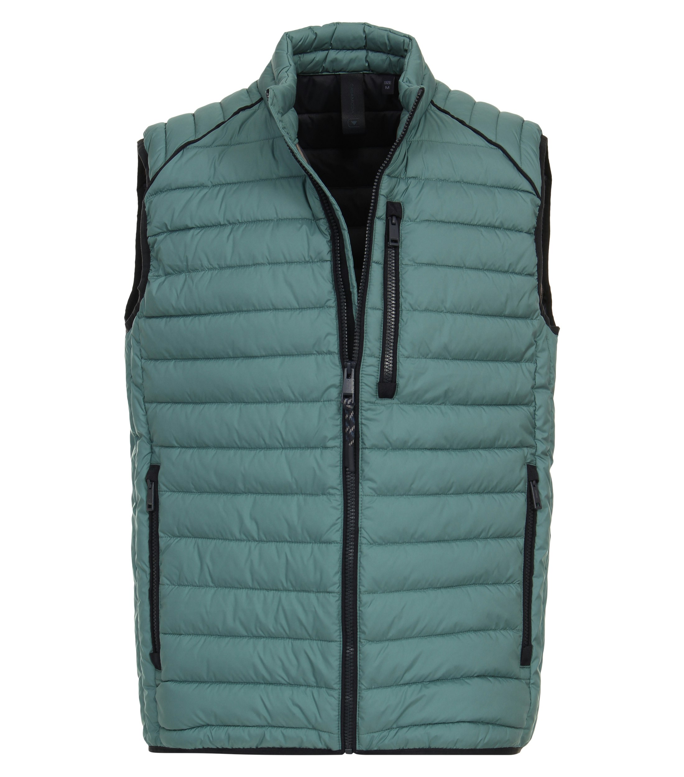 Ein Weste im uni Muster in der Farbe Türkisgrün