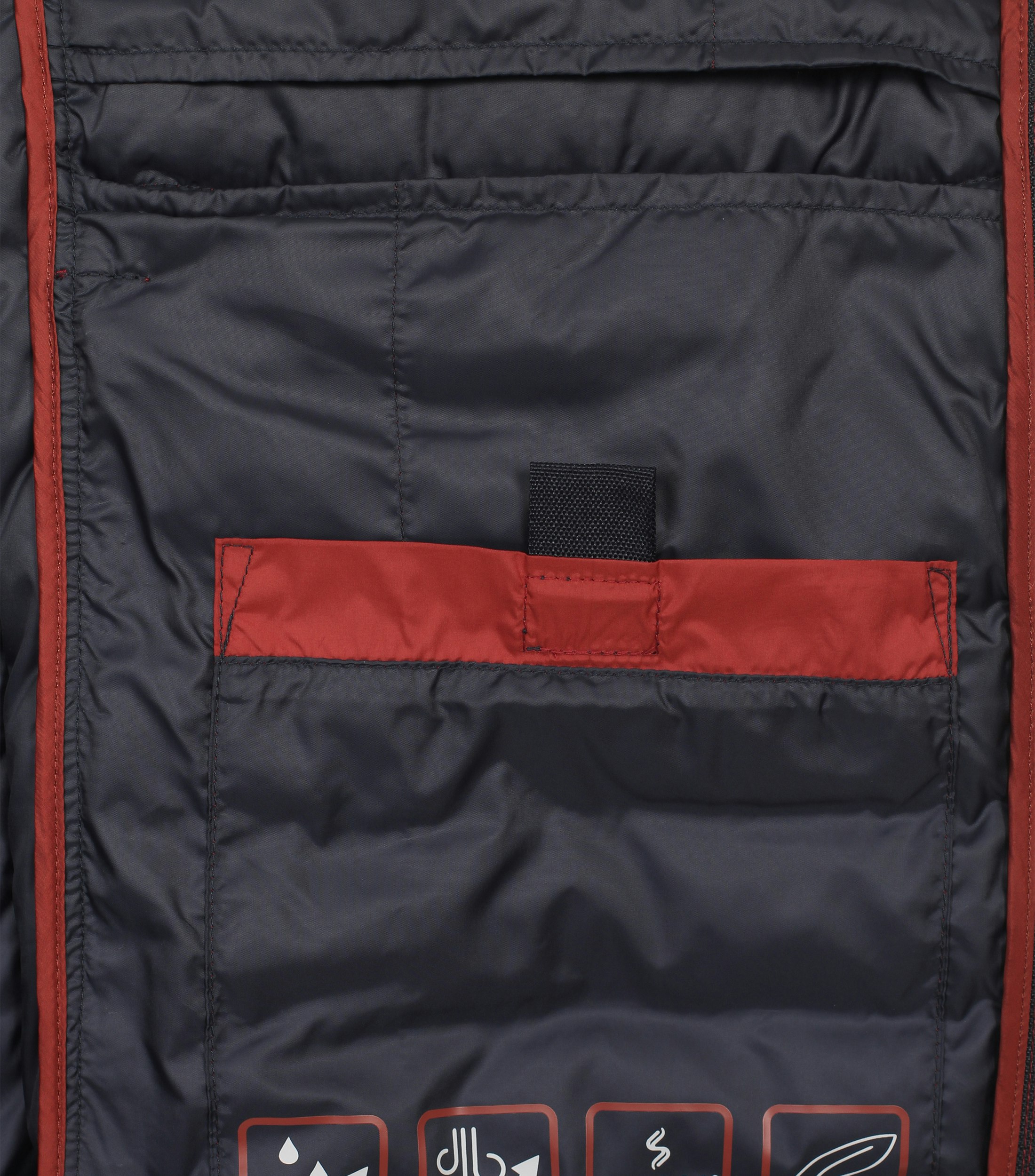 Ein Weste im uni Muster in der Farbe Dunkelorange