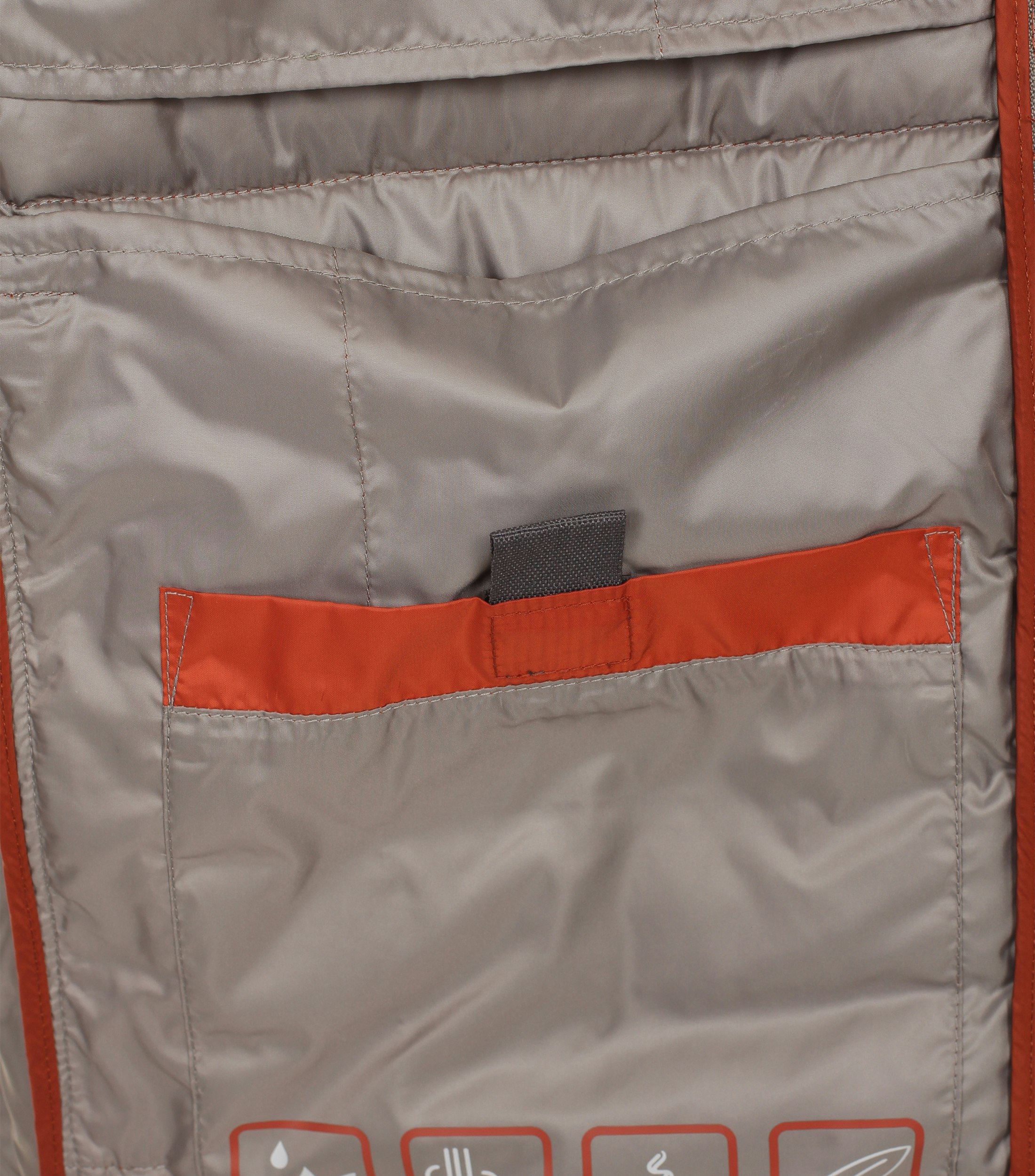 Ein Weste im uni Muster in der Farbe Orange