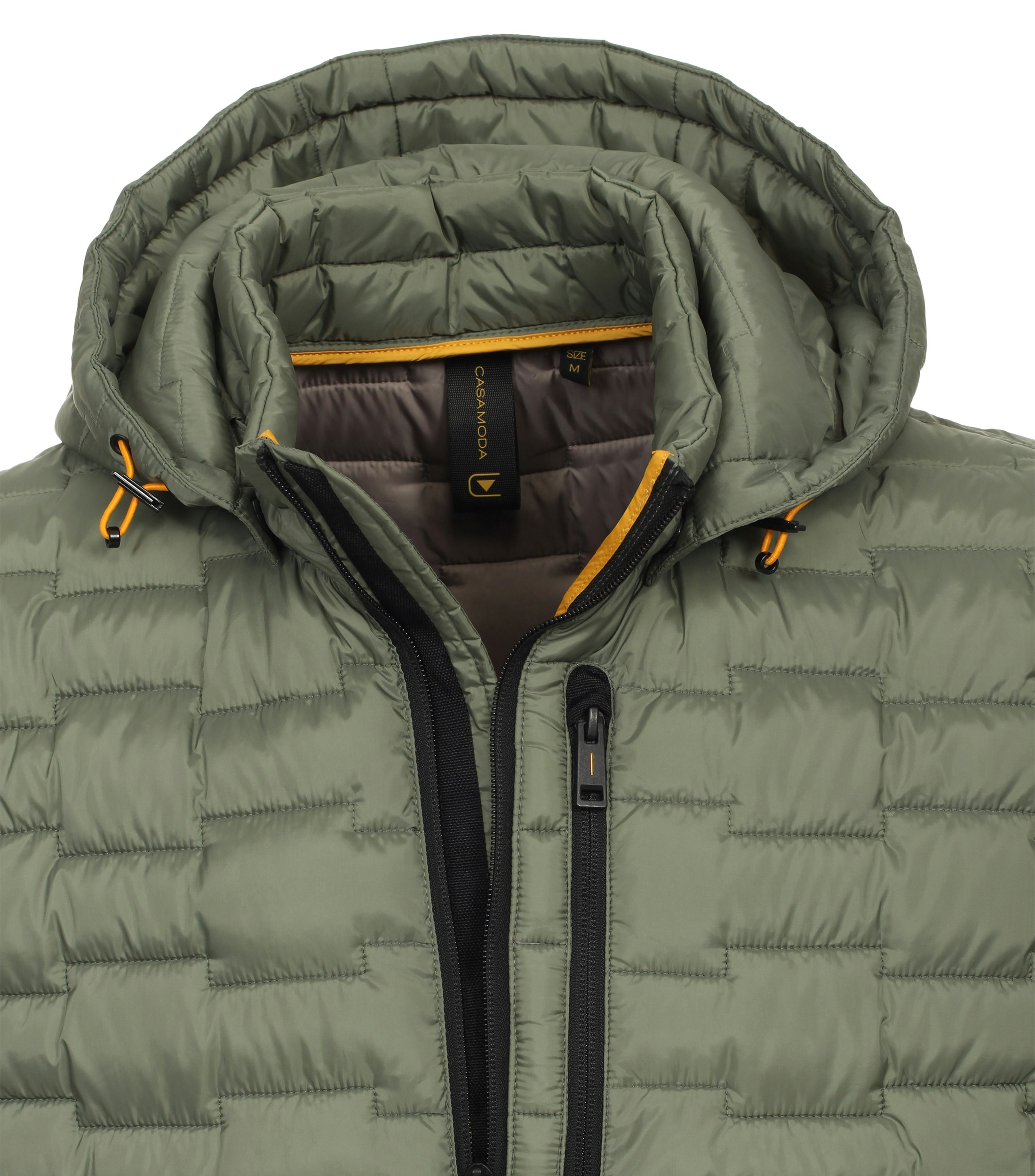 Ein Jacke im uni Muster in der Farbe Olive